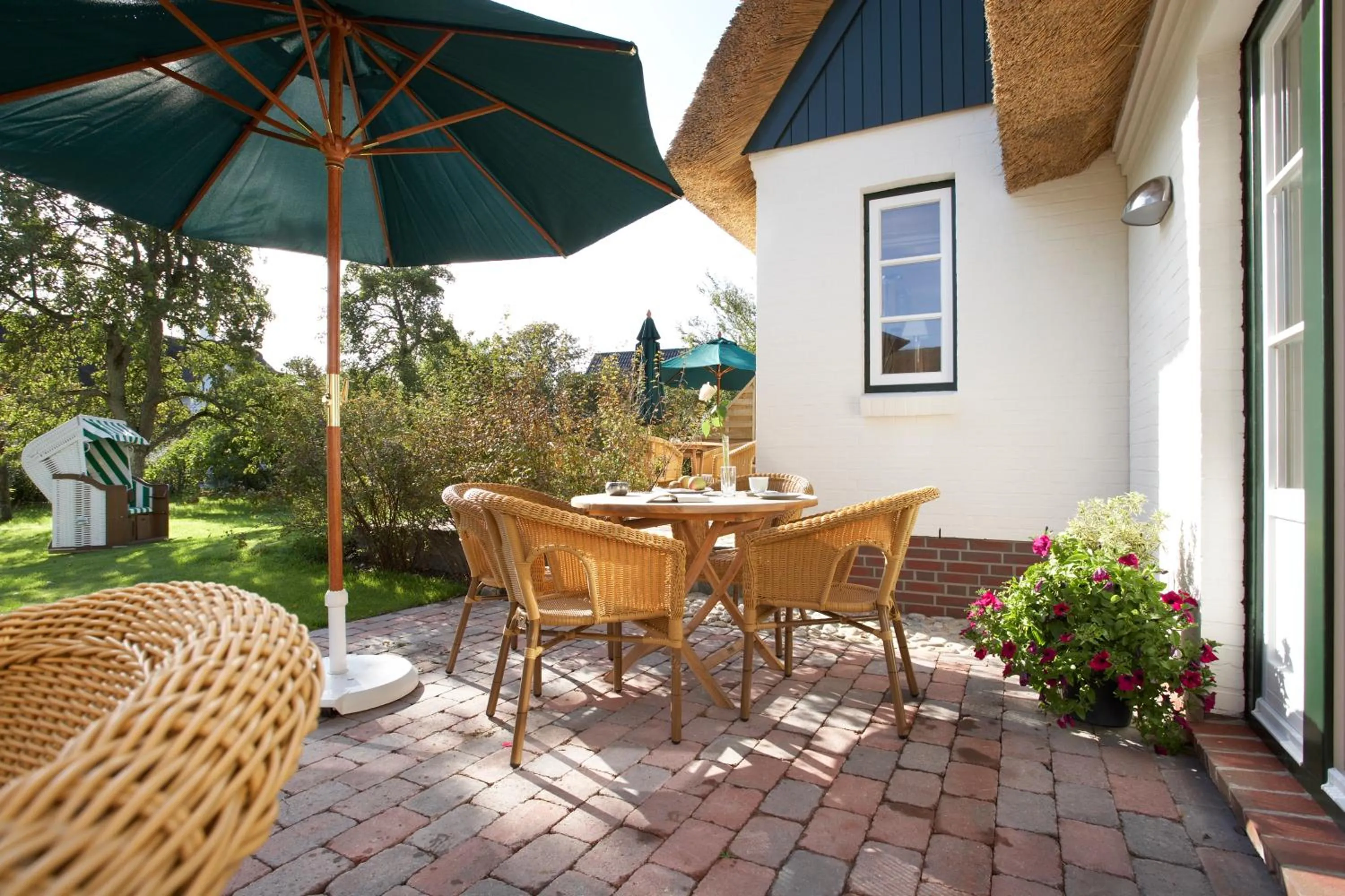 Balcony/Terrace in Rackmers Hof - Suiten Hotel garni mit Sauna