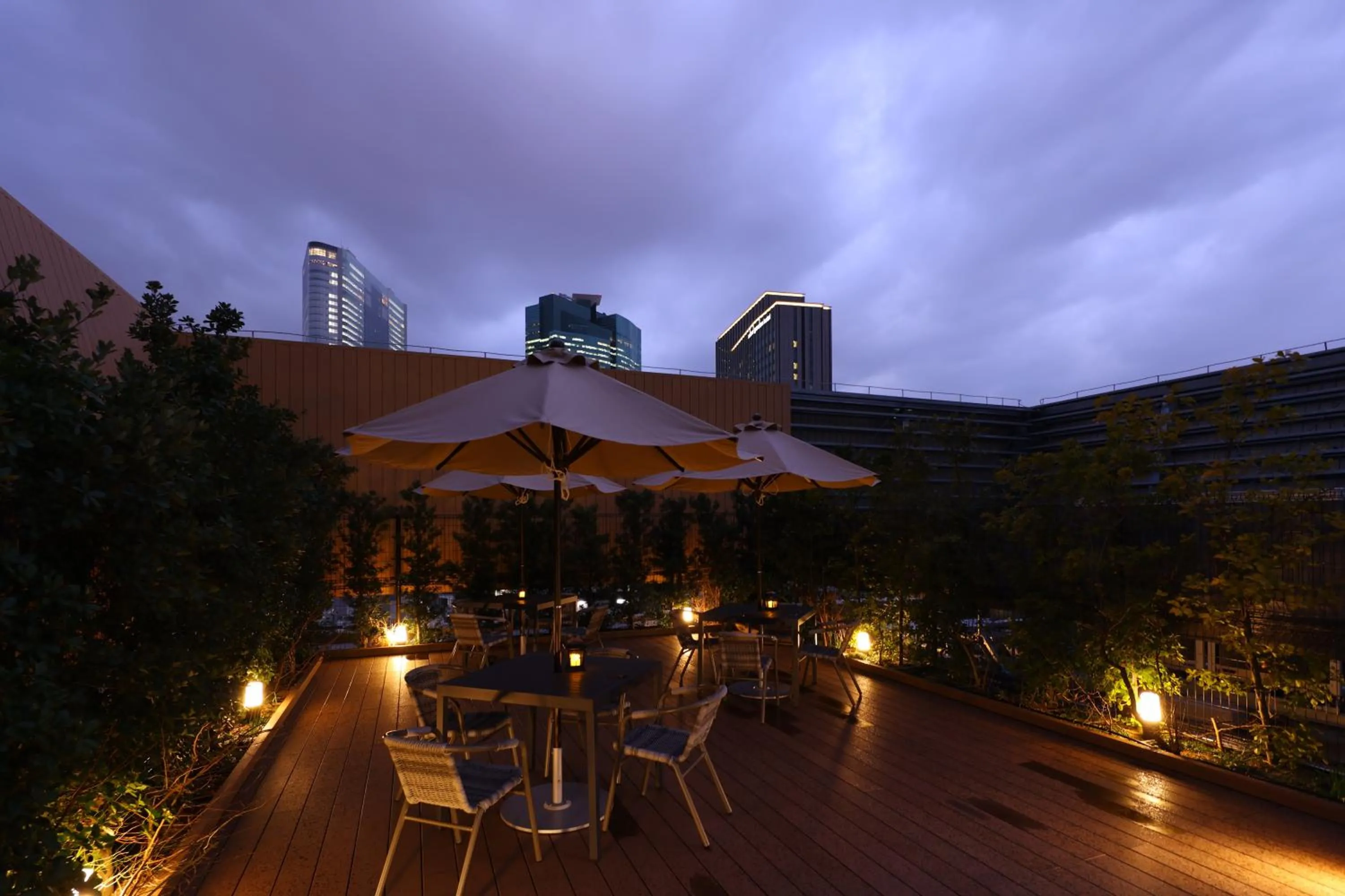 Balcony/Terrace in Dormy Inn Premium Ginza - Natural Hot Spring
