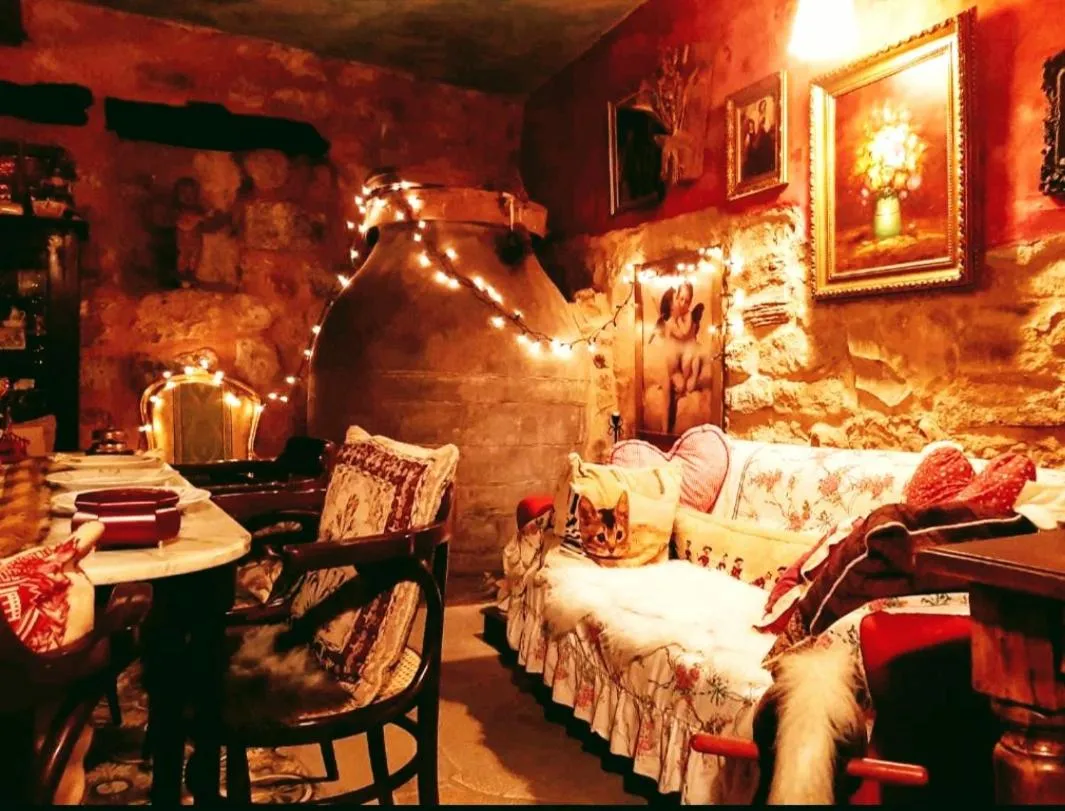 Seating area, Bed in La Quinta de Malu