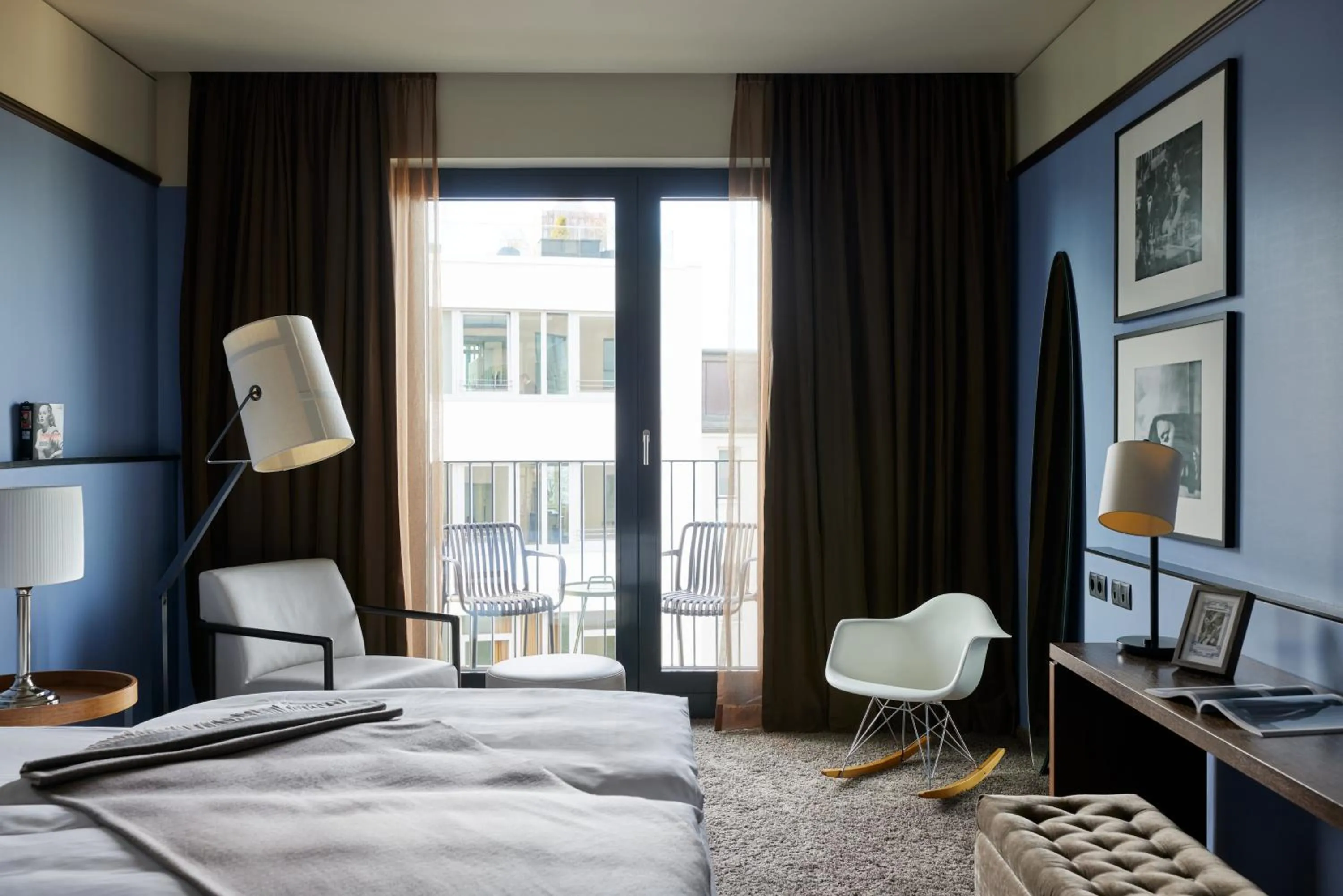 Balcony/Terrace, Bed in The George Hamburg