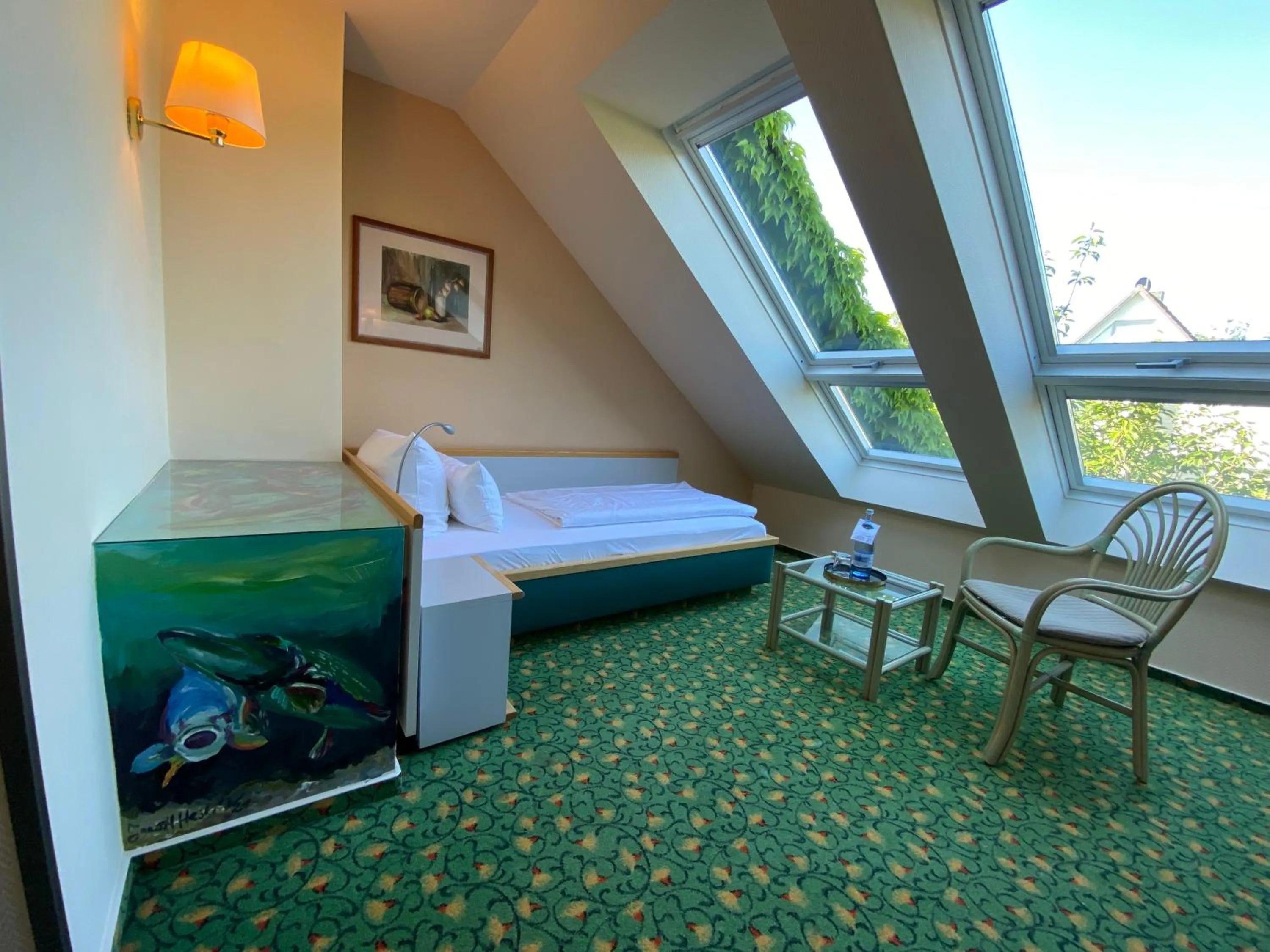 Photo of the whole room, Bed in Hotel am Müritz-Nationalpark
