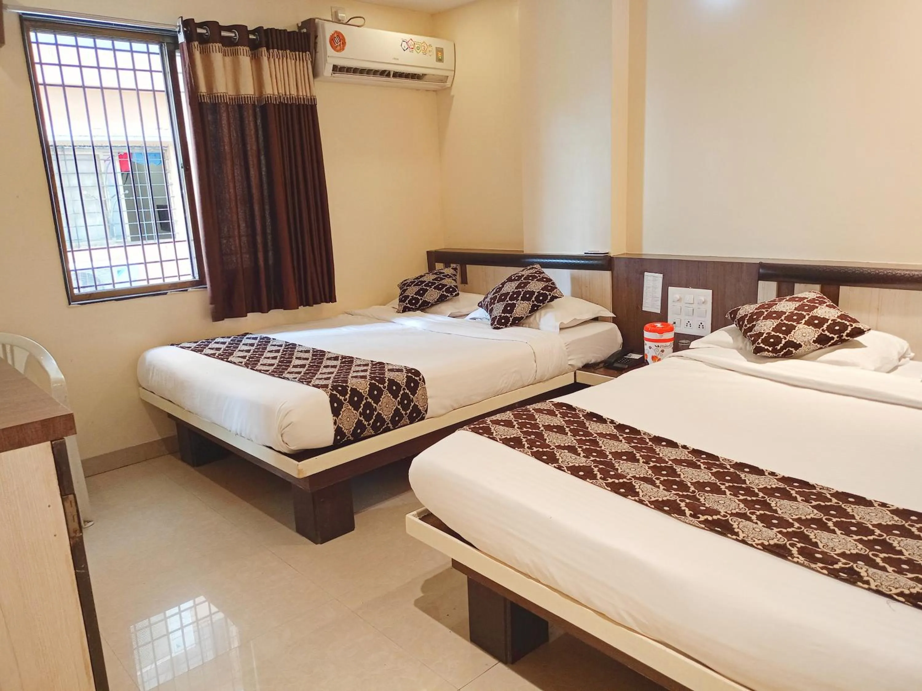 Bed in Hotel Sai Balaji