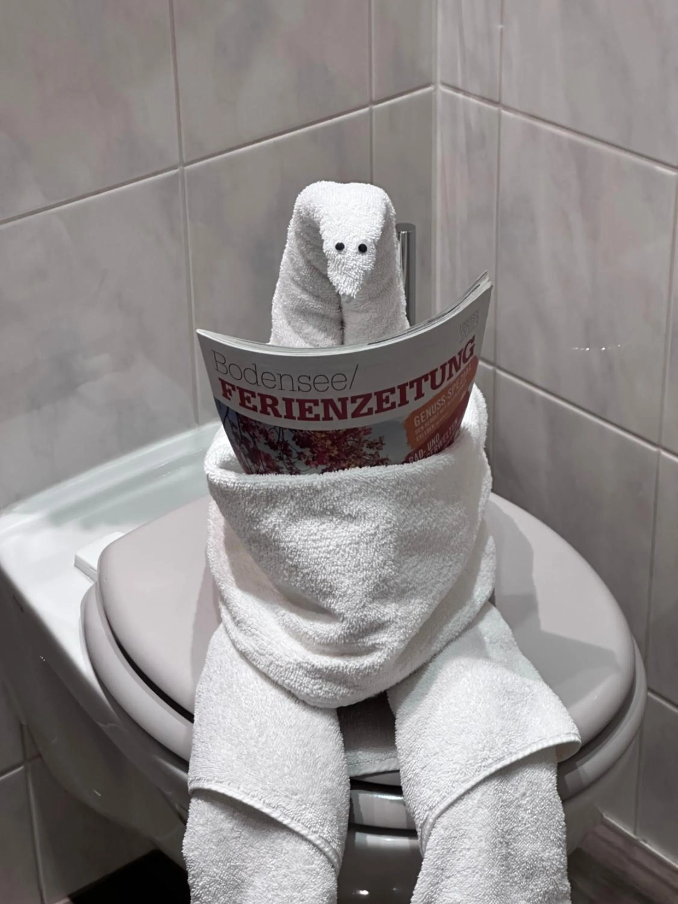 towels in Hotel Sonne