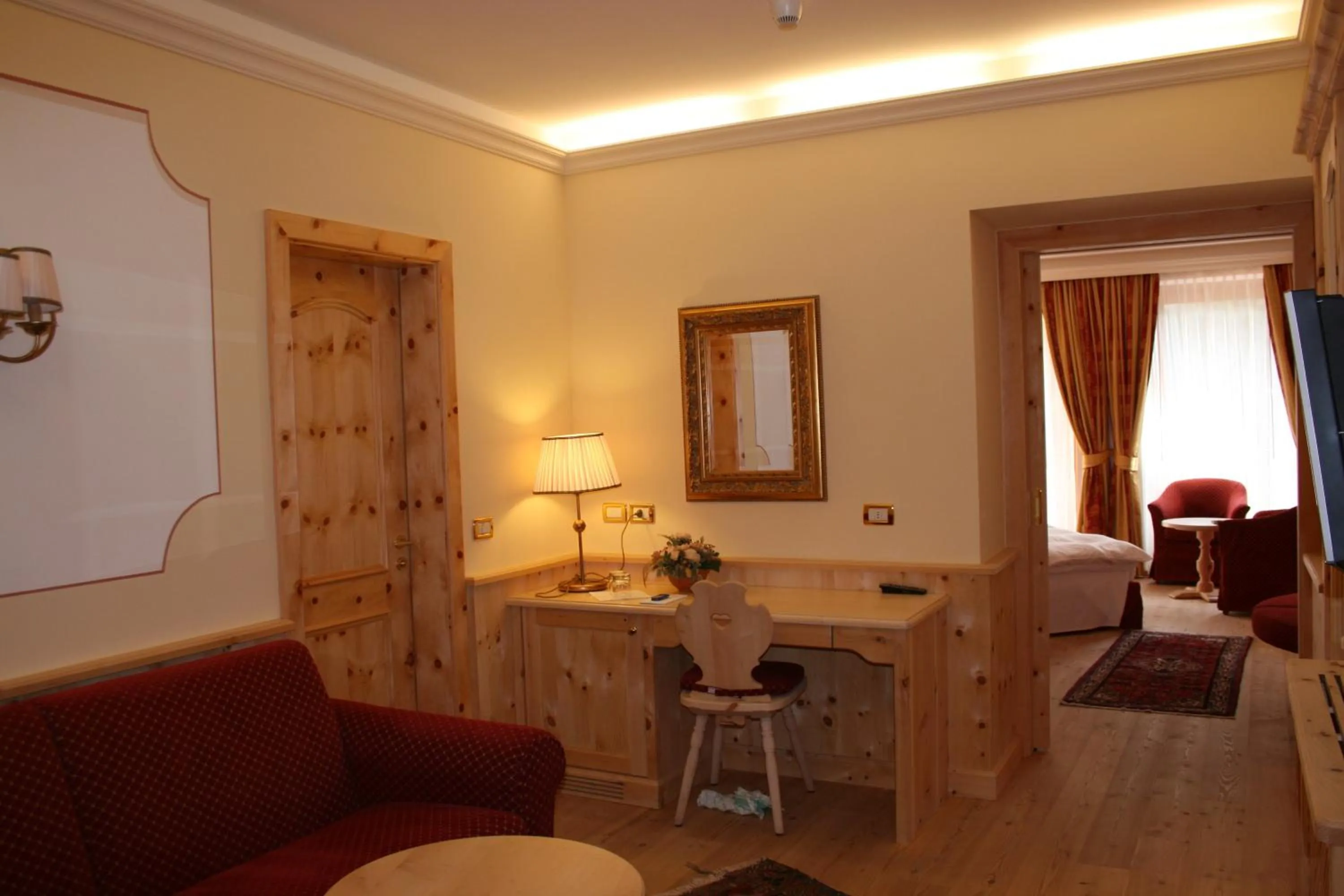 Seating area in Hotel Lorenzetti