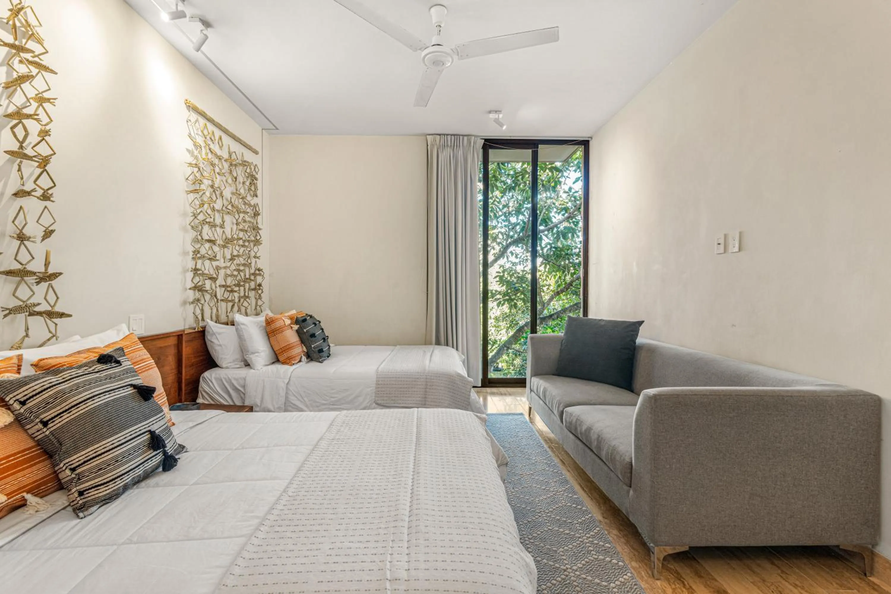 Bedroom in 307 Amazing jungle view apartment.