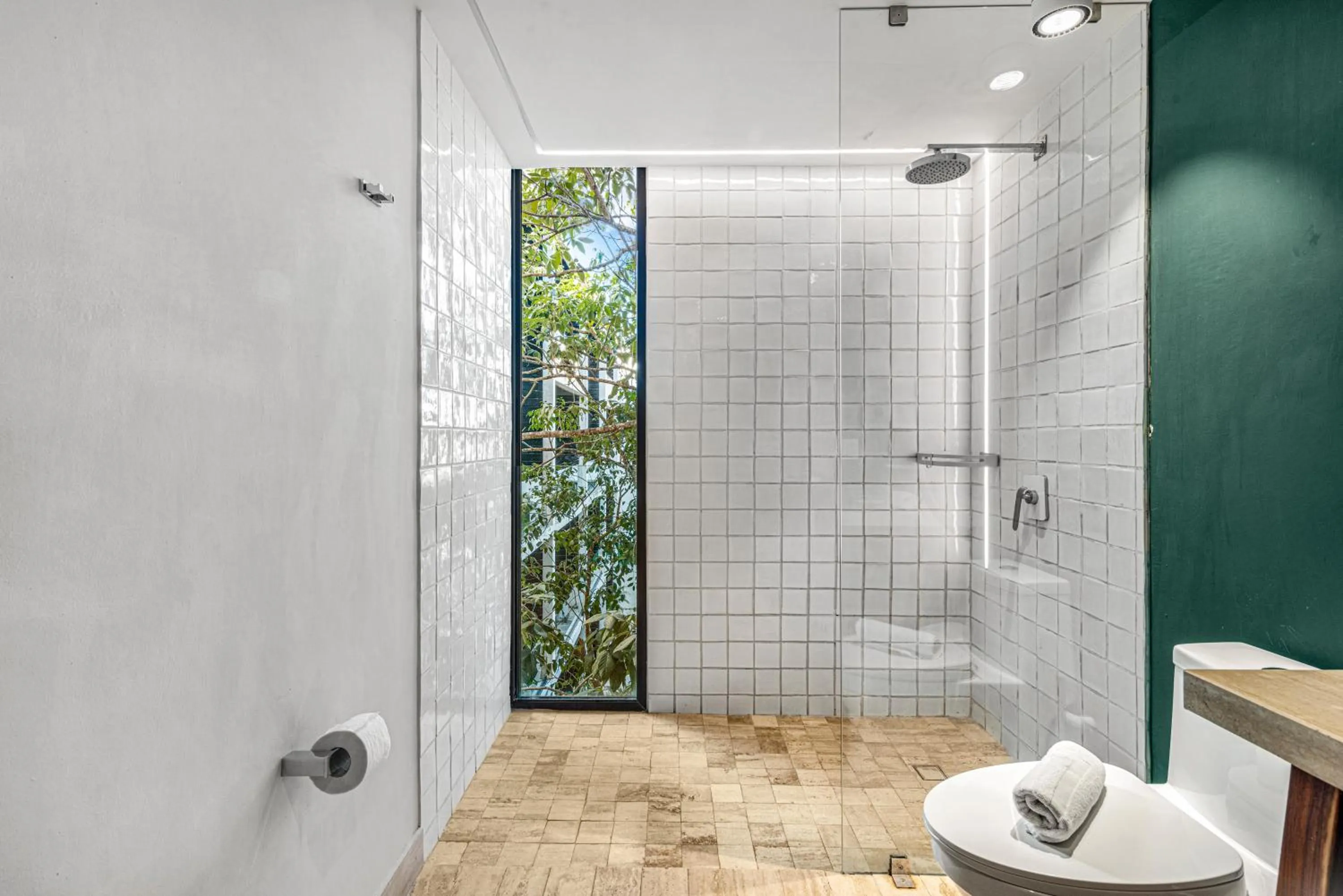 Bathroom in 307 Amazing jungle view apartment.