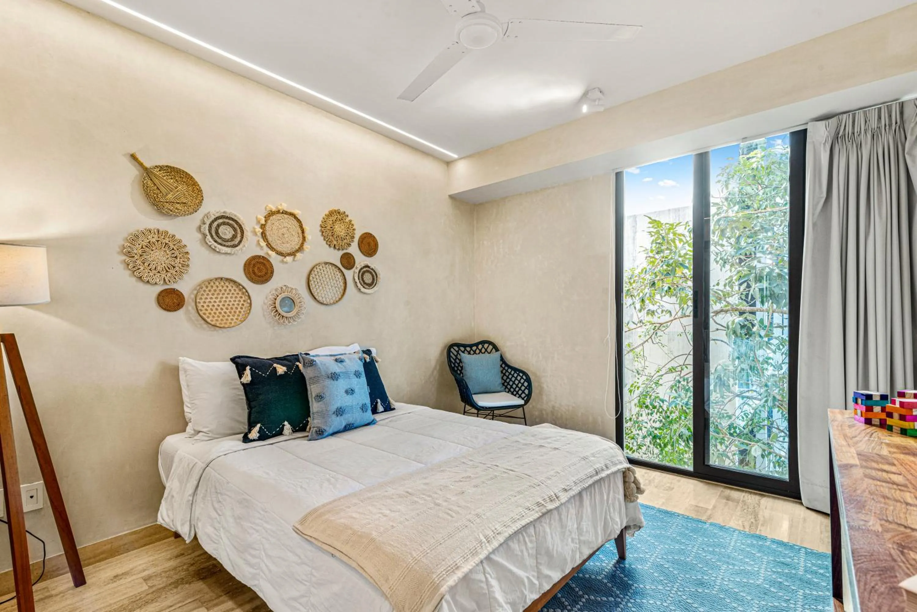 Bedroom in 307 Amazing jungle view apartment.