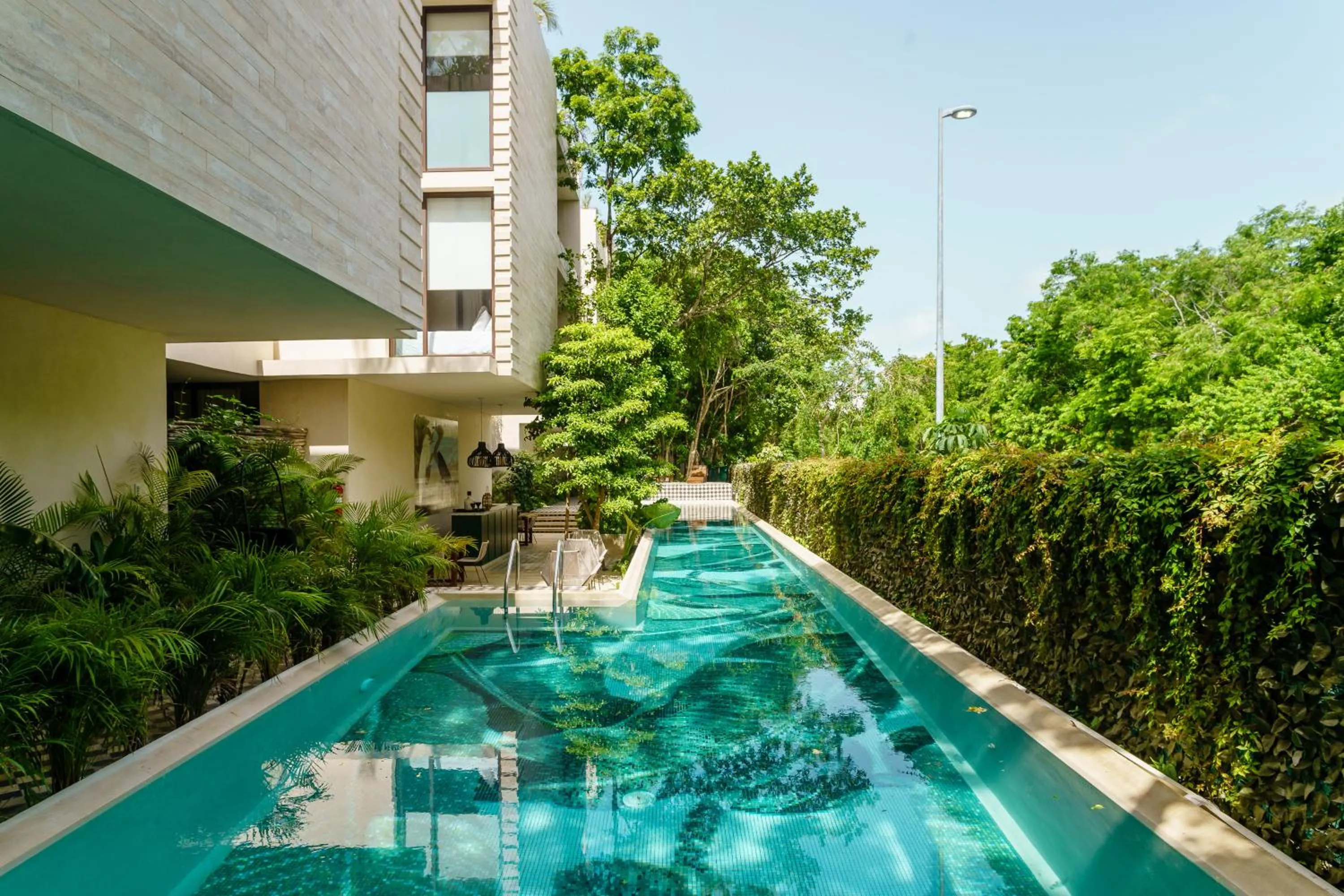 Swimming pool in 307 Amazing jungle view apartment.