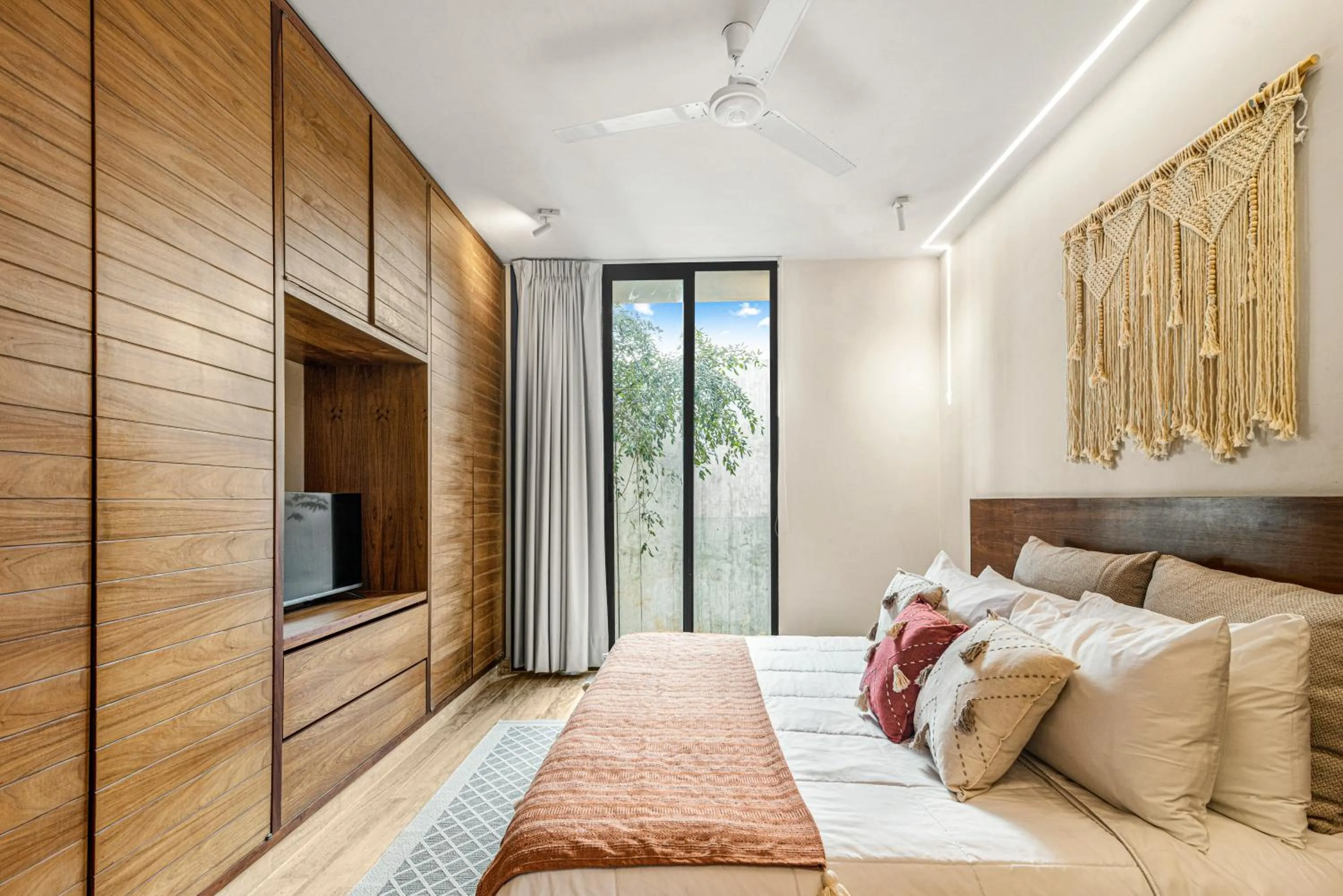 Bedroom in 307 Amazing jungle view apartment.