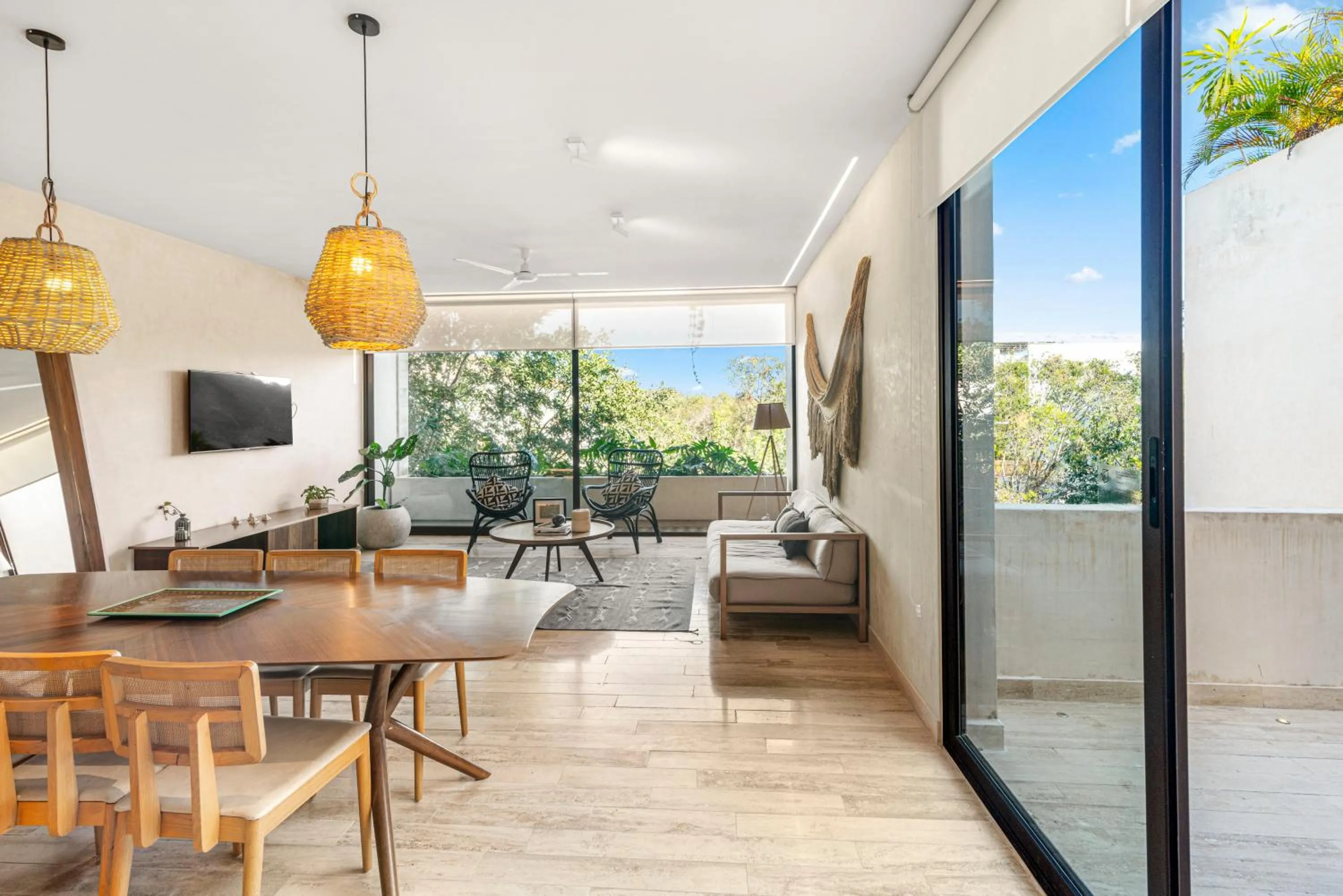 Living room in 307 Amazing jungle view apartment.
