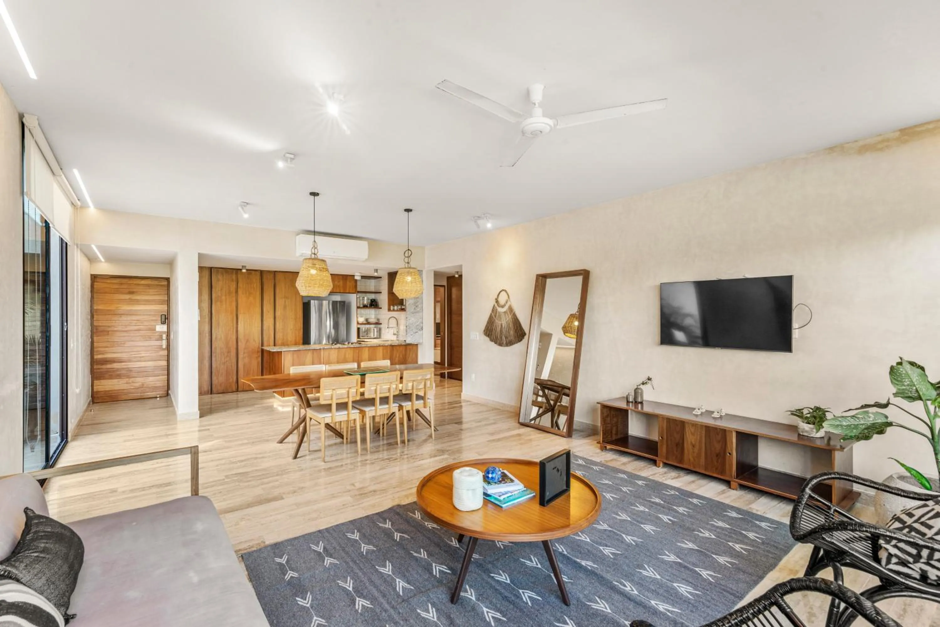 Living room in 307 Amazing jungle view apartment.