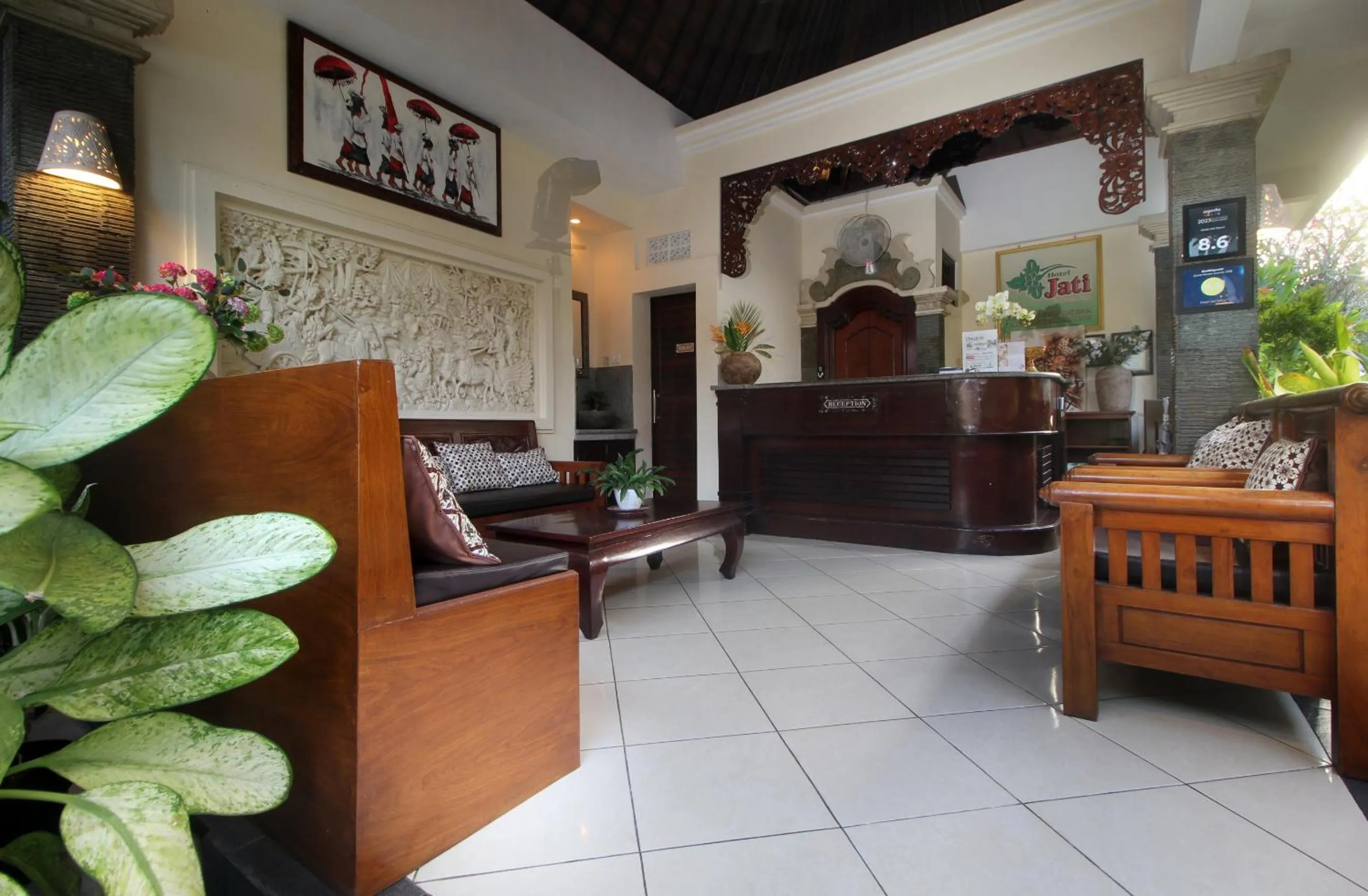 Lobby or reception in Hotel Jati Sanur