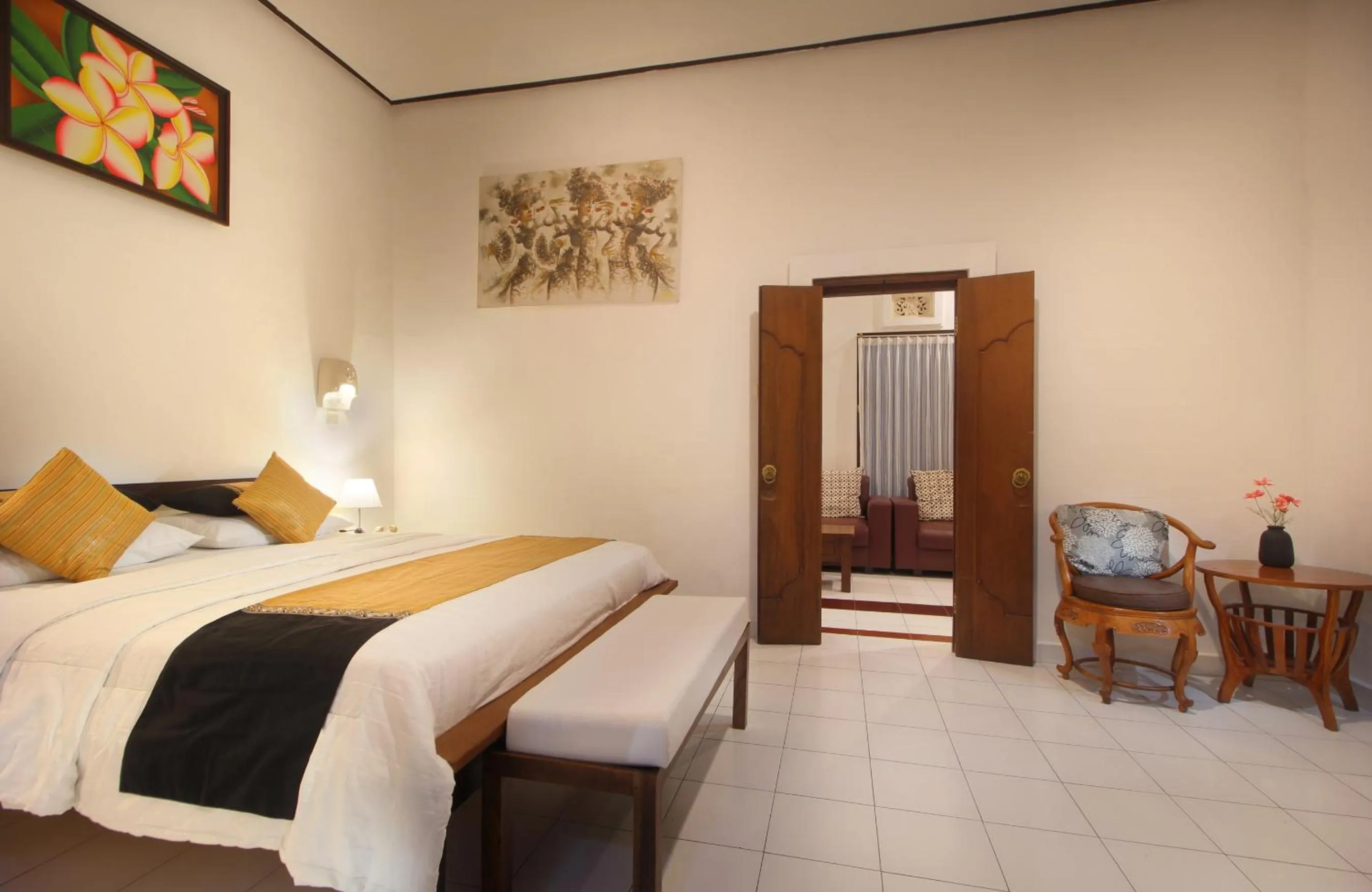 Bed in Hotel Jati Sanur