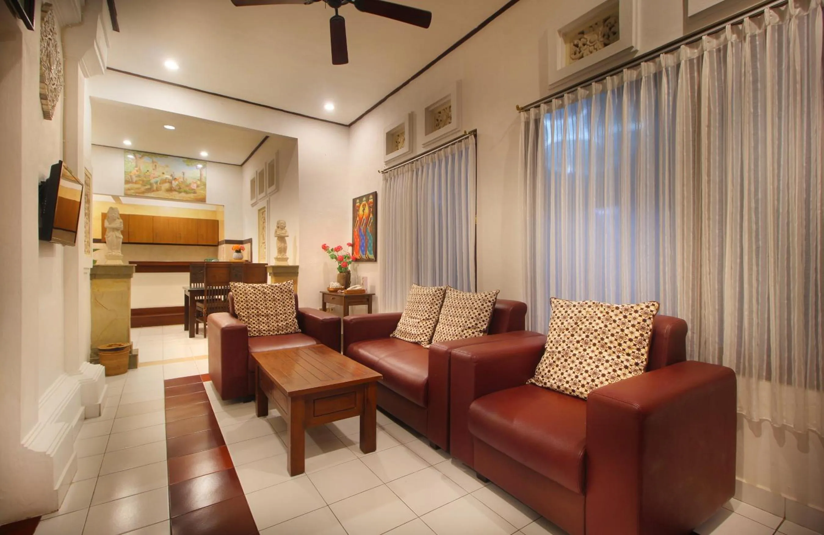 Living room in Hotel Jati Sanur