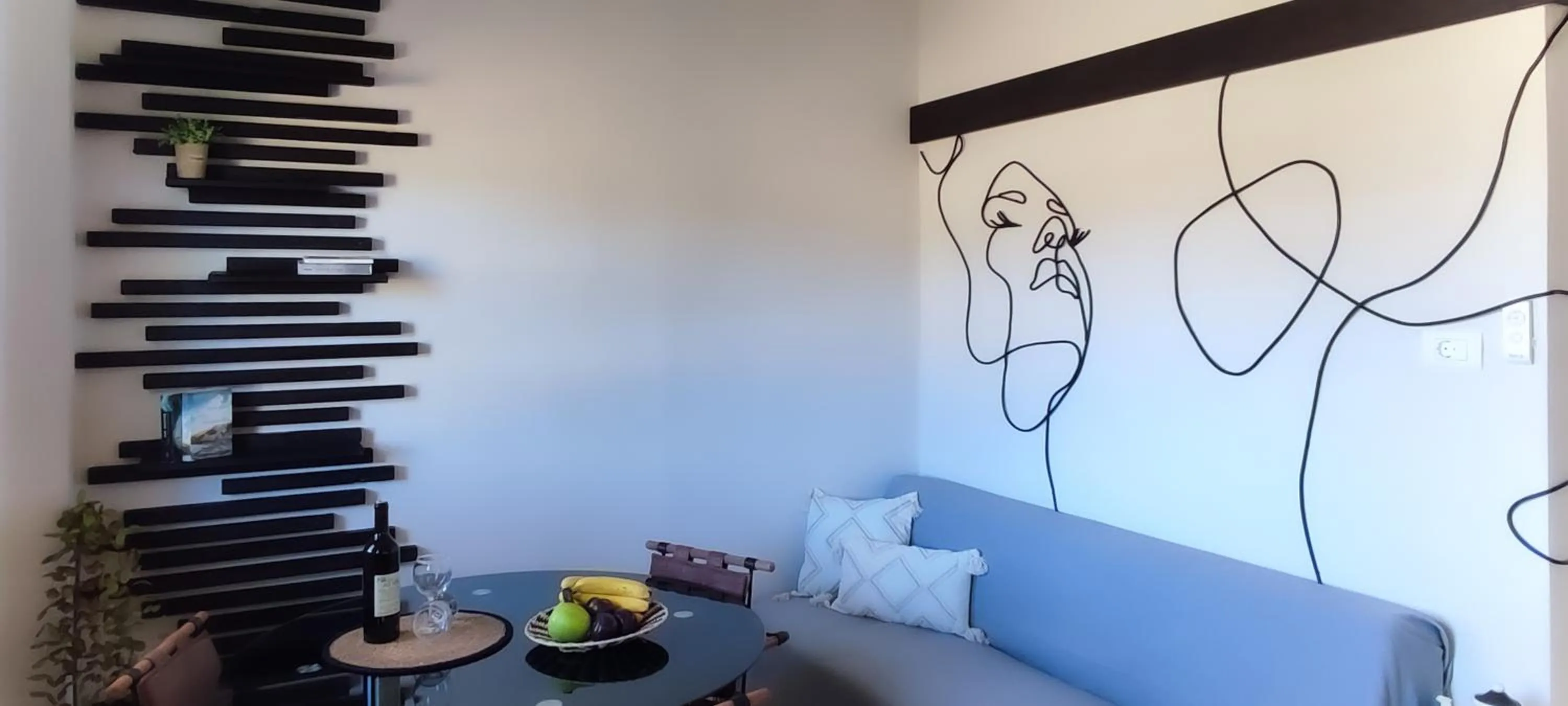 Seating area in Niki Apartments