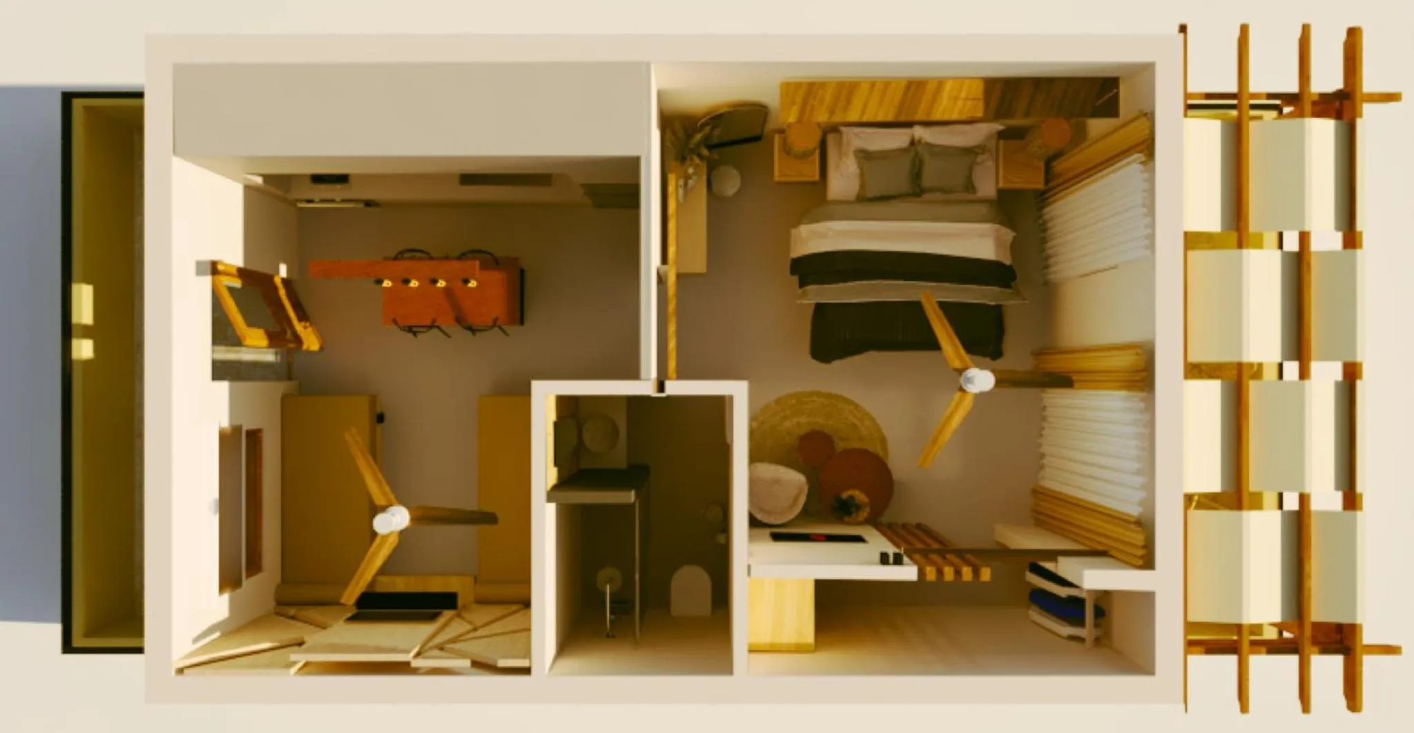 Floor plan in Niki Apartments