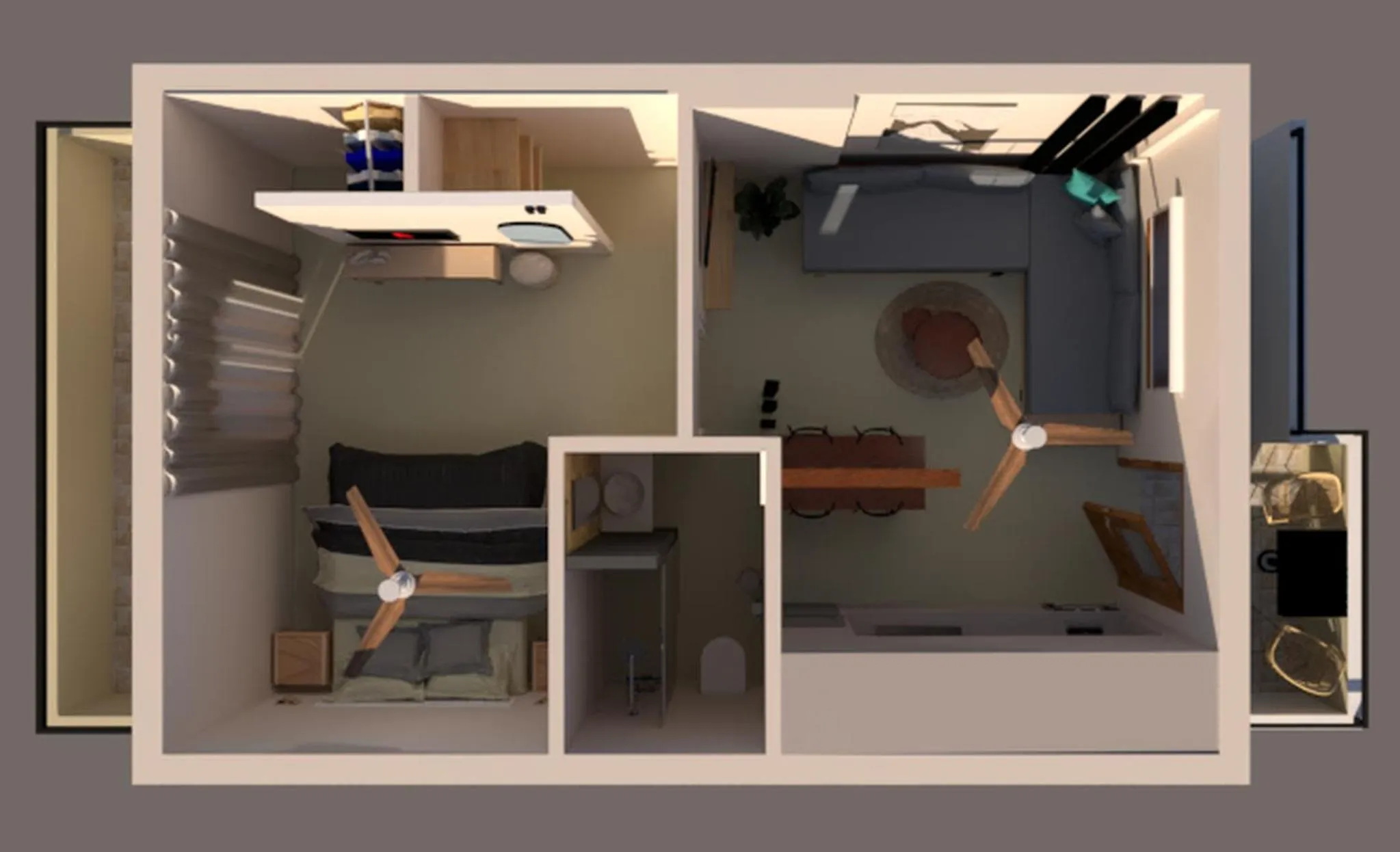 Floor plan in Niki Apartments