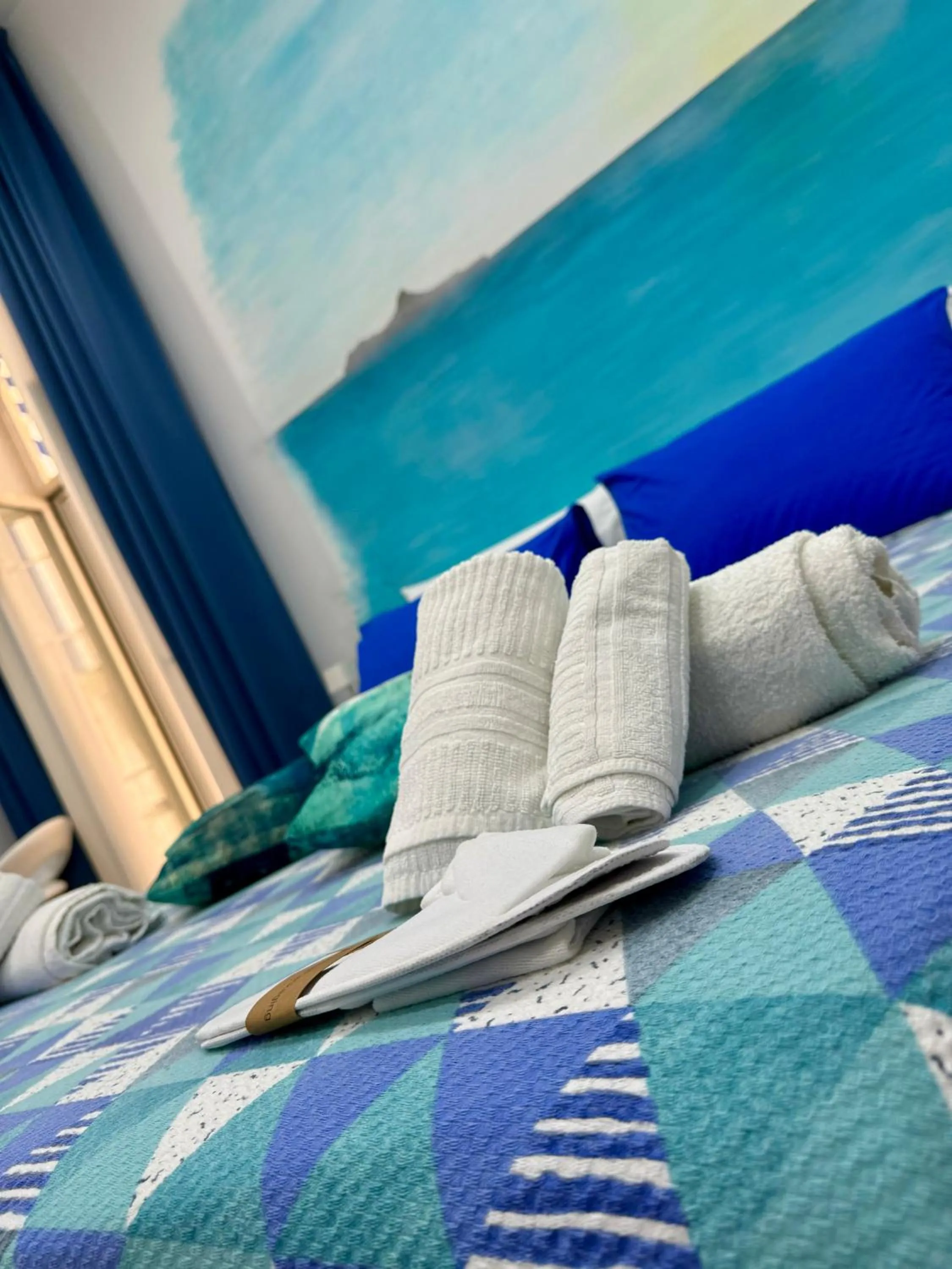 towels, Bed in Napoli Museo bed and breakfast