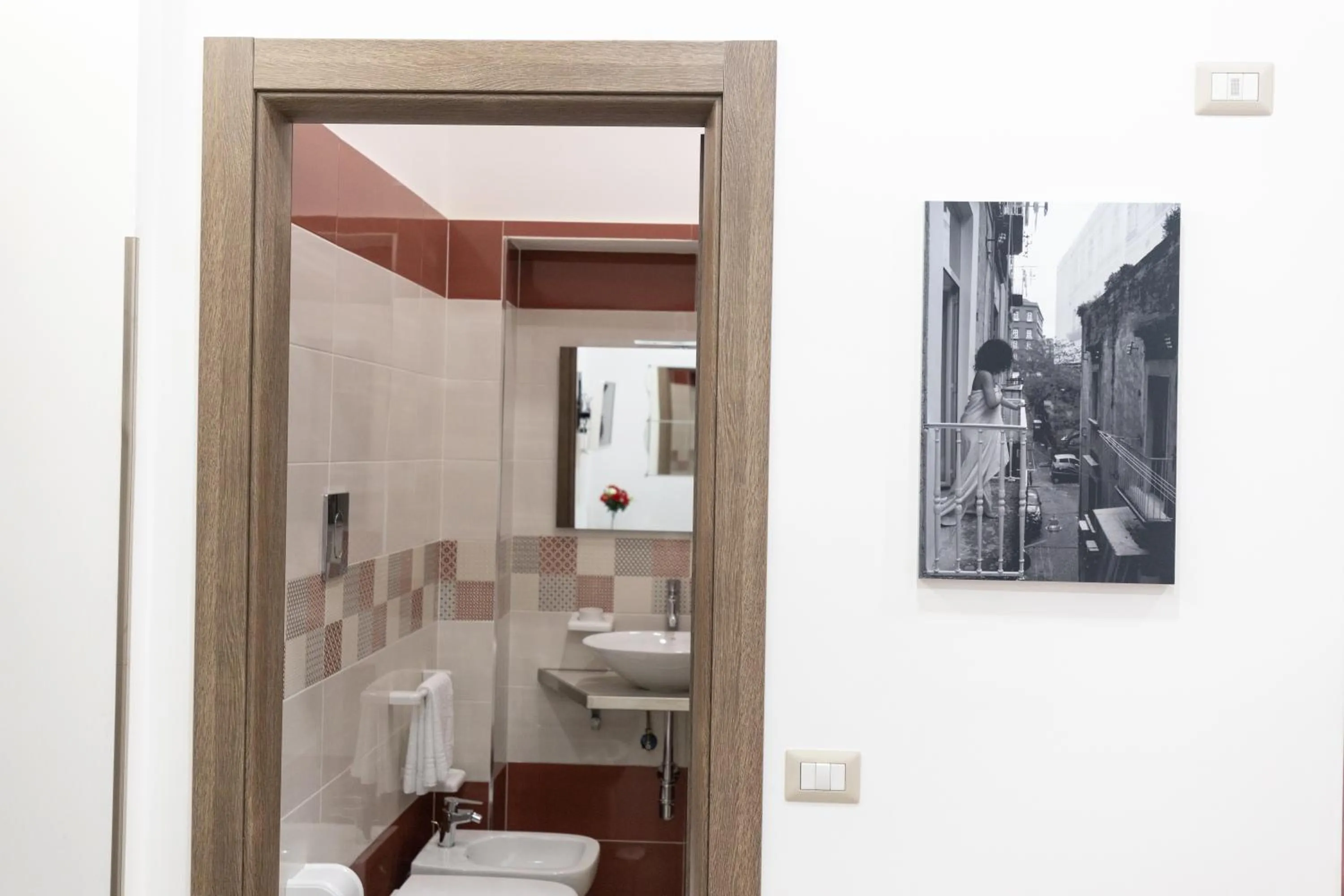 Bathroom in Napoli Museo bed and breakfast