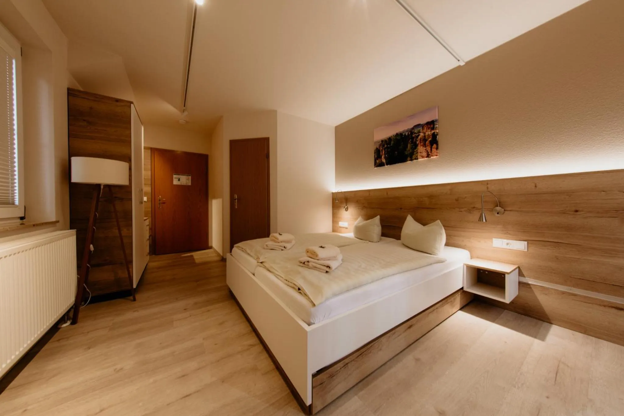 Bedroom, Bed in Bergpension Laasen Perle Rathen