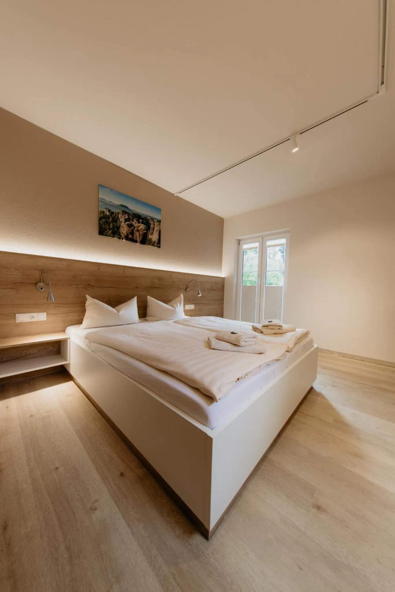 Bedroom, Bed in Bergpension Laasen Perle Rathen