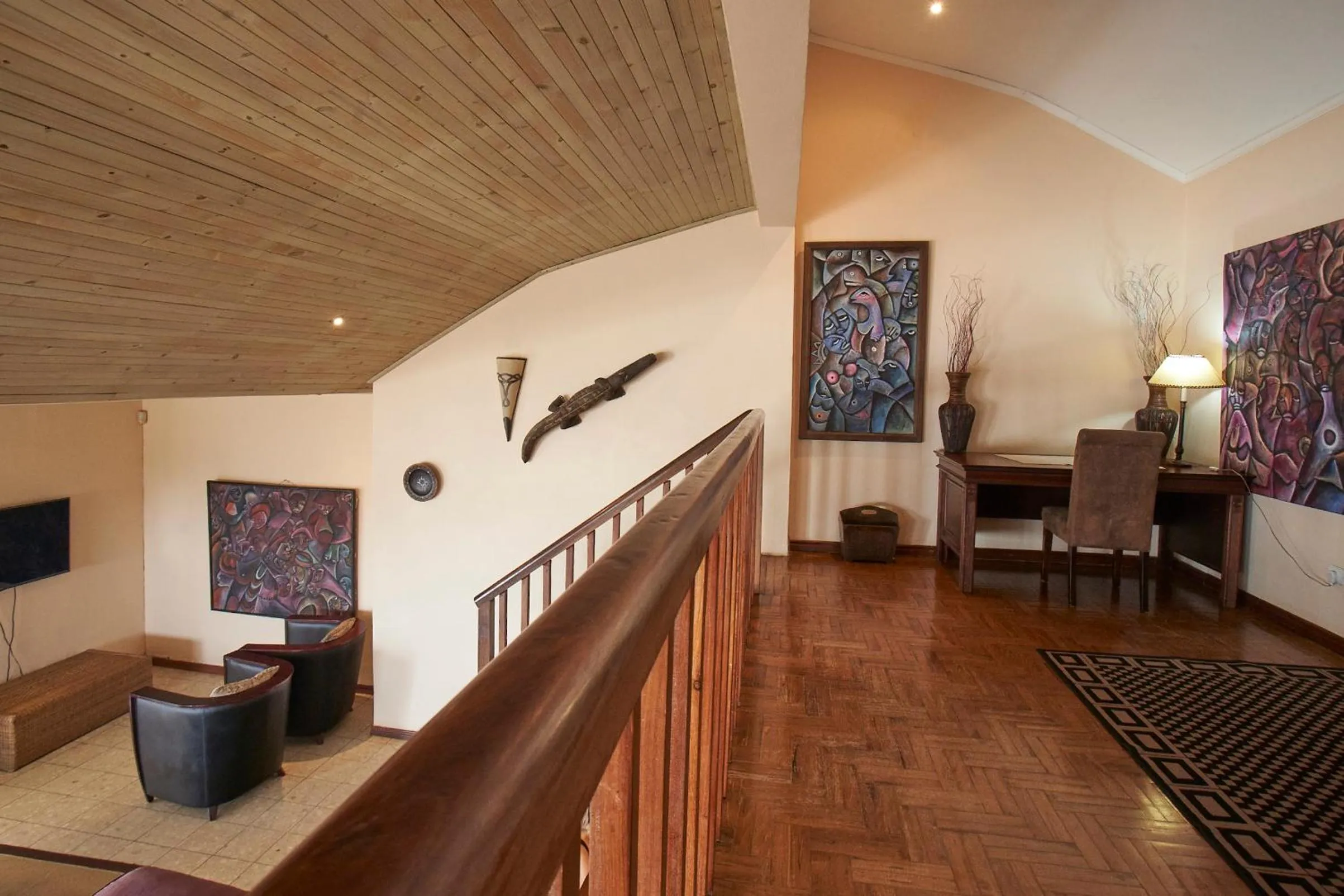 Living room in Catembe Gallery Hotel