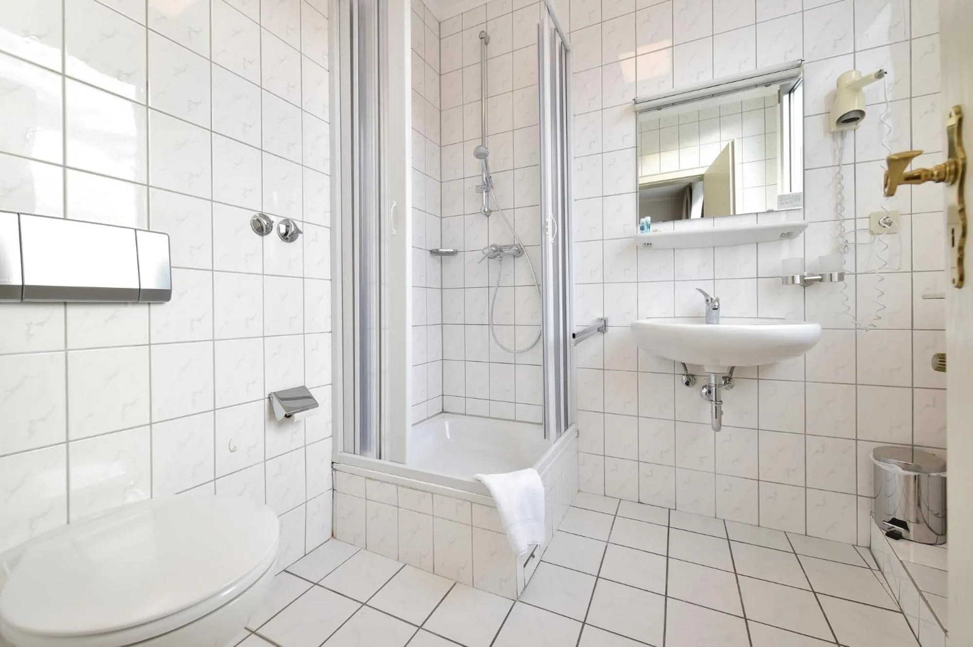 Shower in Hotel Bürgerhof