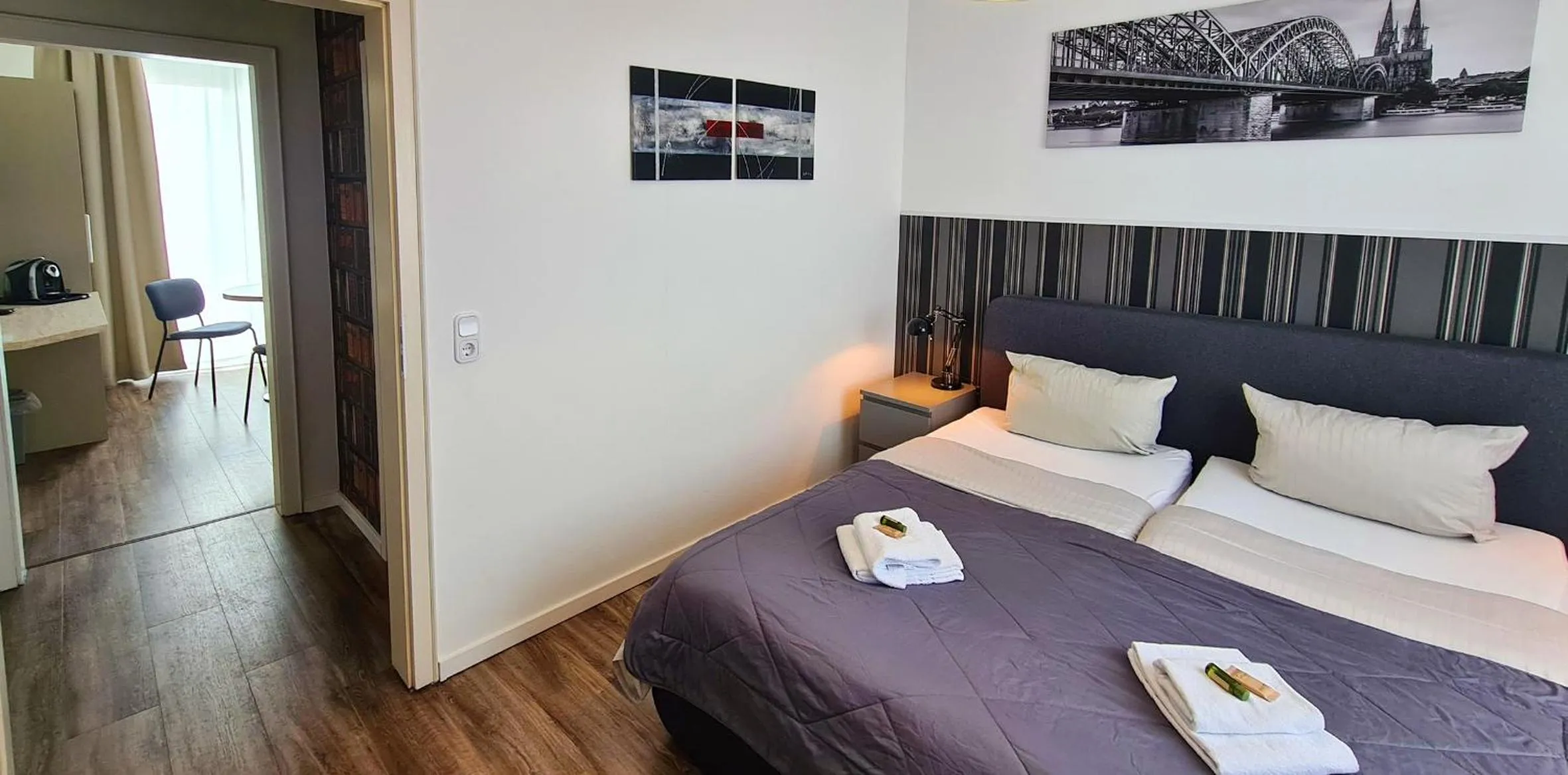 Bed in Hotel Bürgerhof