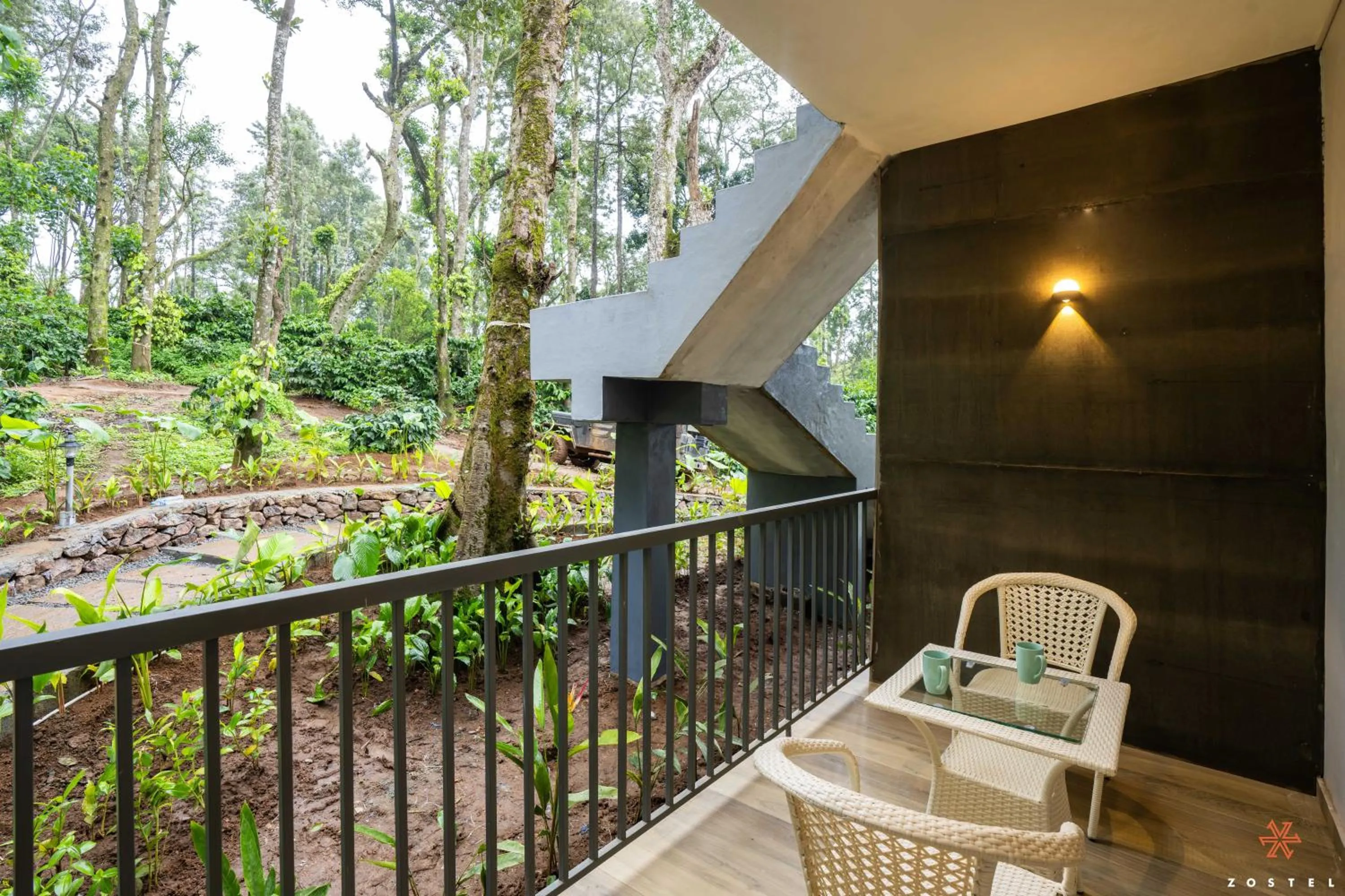 Balcony/Terrace in Zostel Coorg, Madikeri