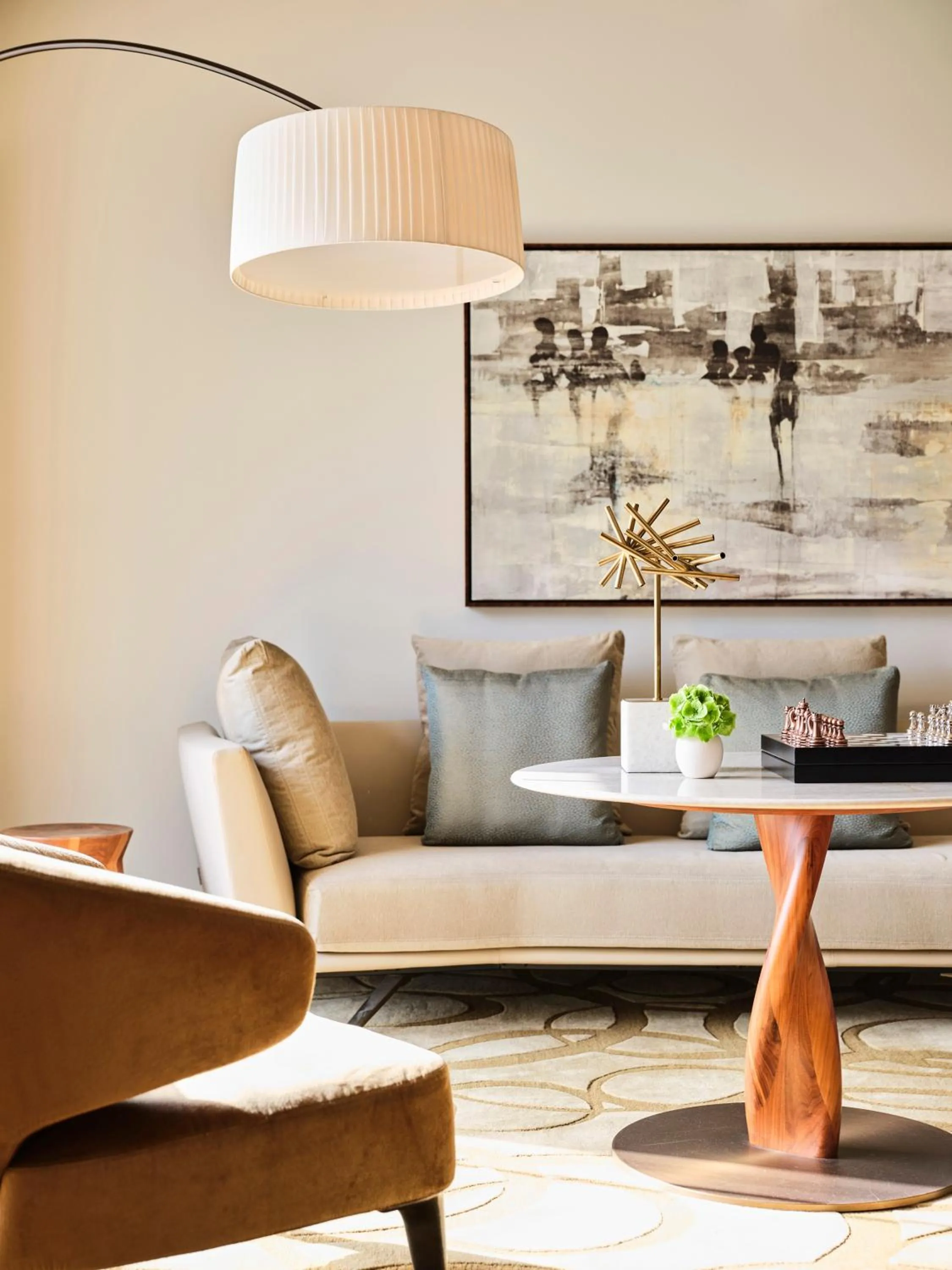 Seating area in Park Hyatt Zurich – City Center Luxury