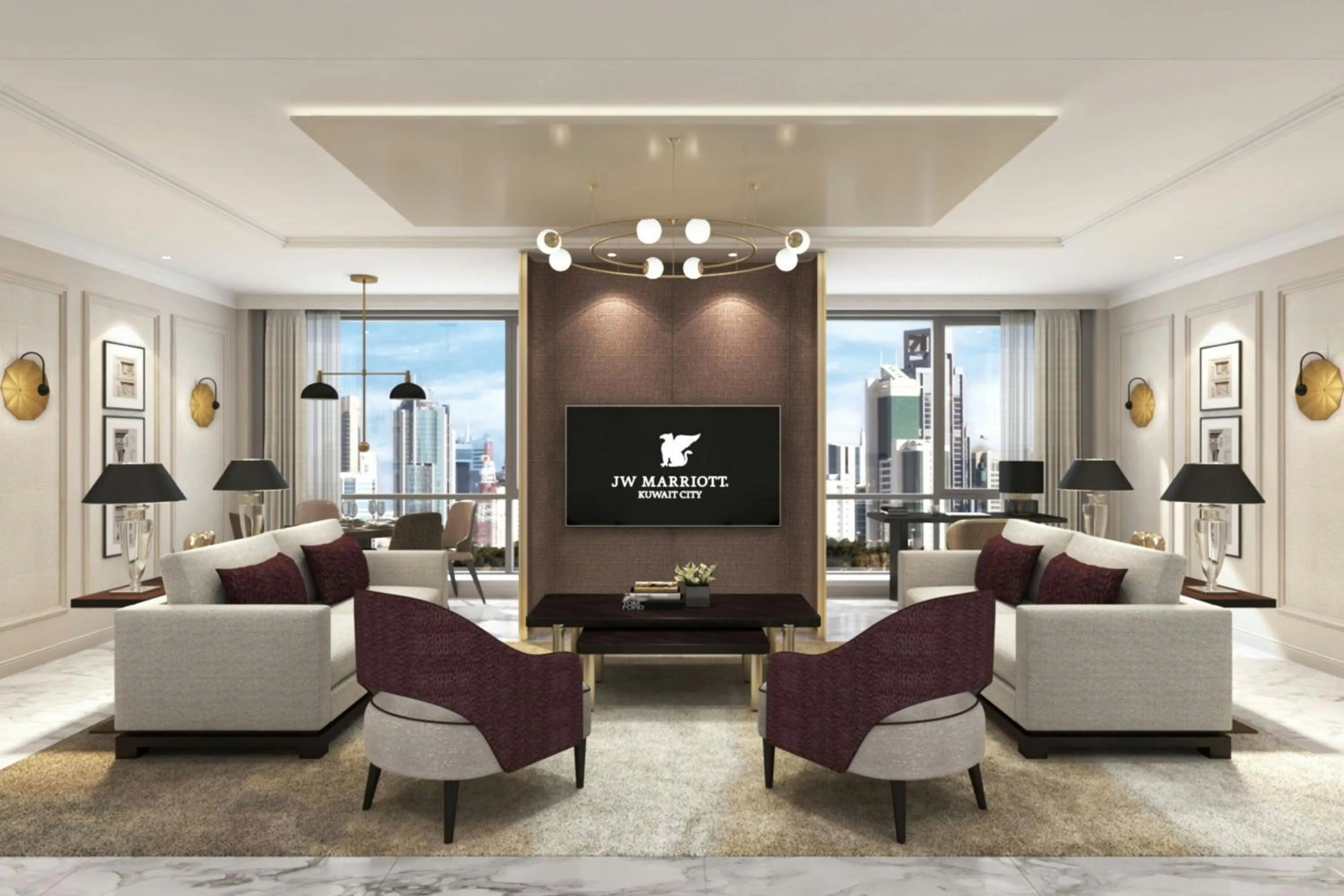 Photo of the whole room in JW Marriott Hotel Kuwait