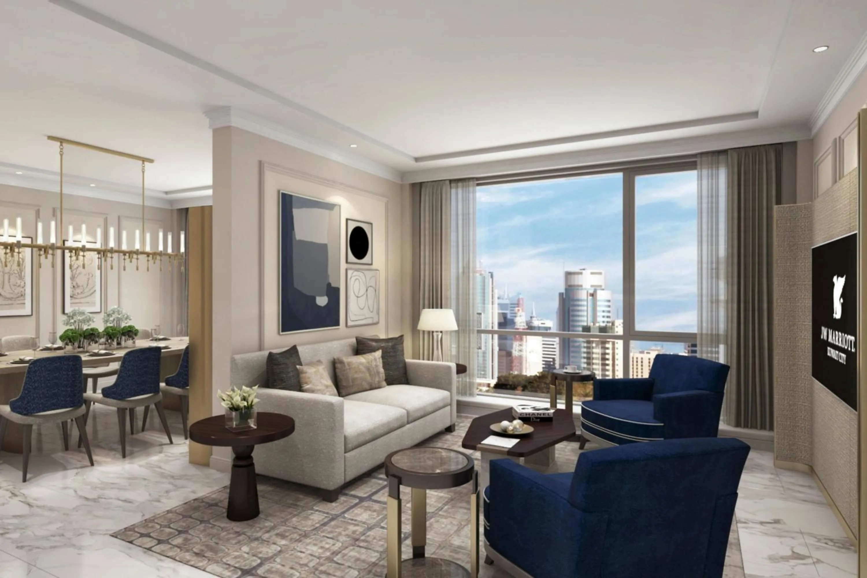 Living room in JW Marriott Hotel Kuwait