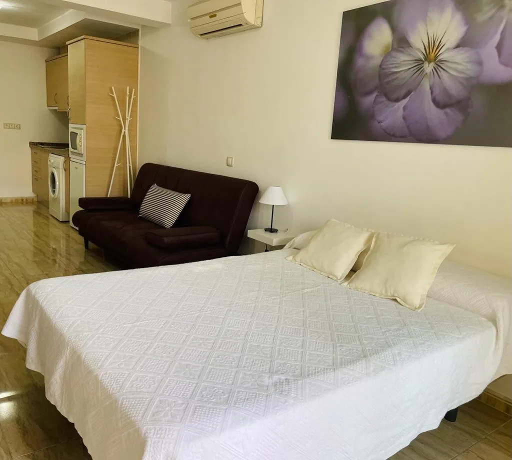 Photo of the whole room, Bed in Puerta del Sol TRM only adults Aparts