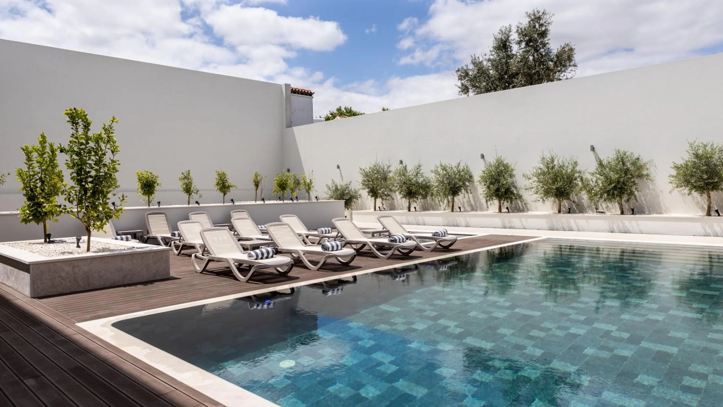 sunbed in Évora O Cante Hotel