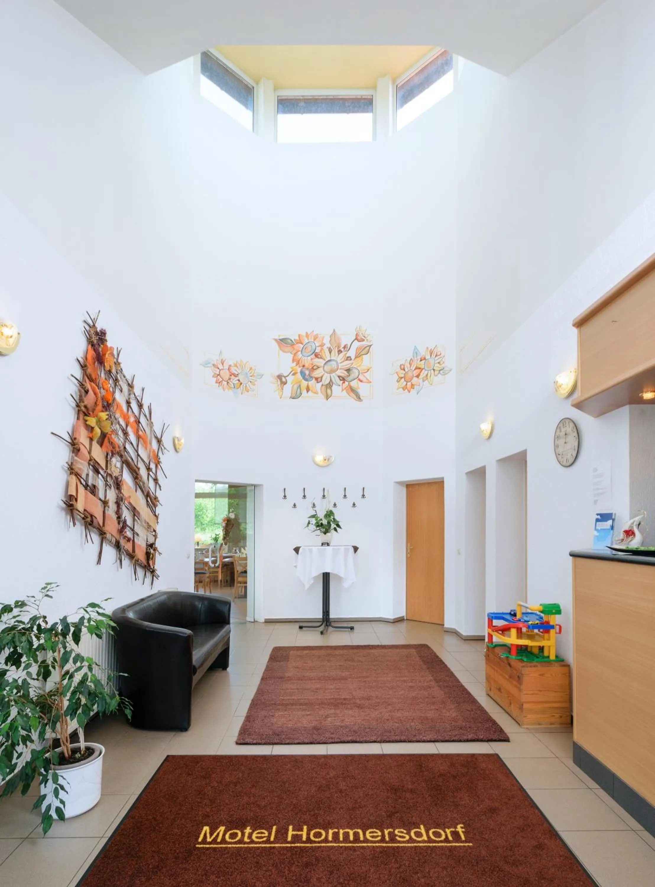 Lobby or reception in Motel Hormersdorf