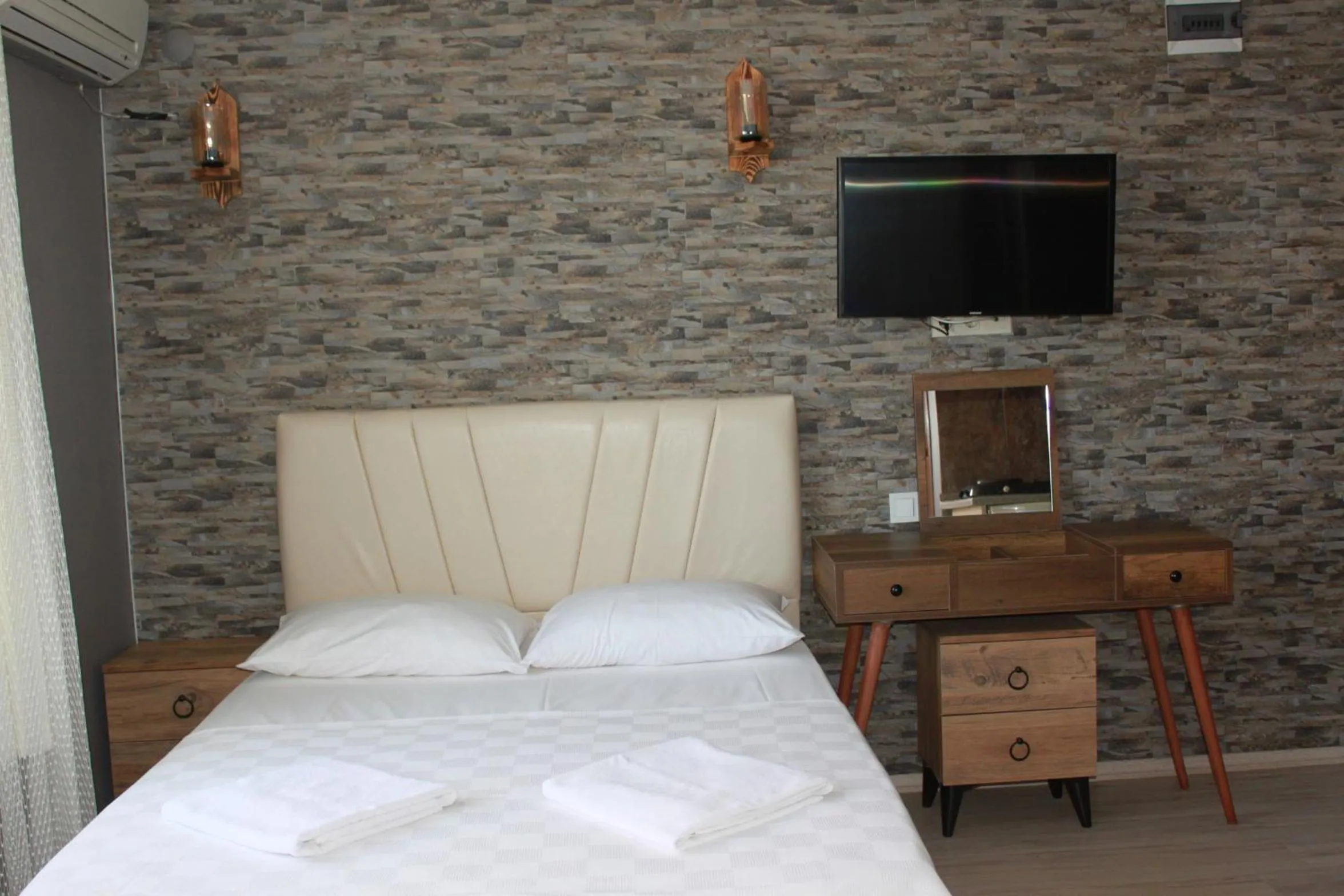 Bed in yelken apart hotel