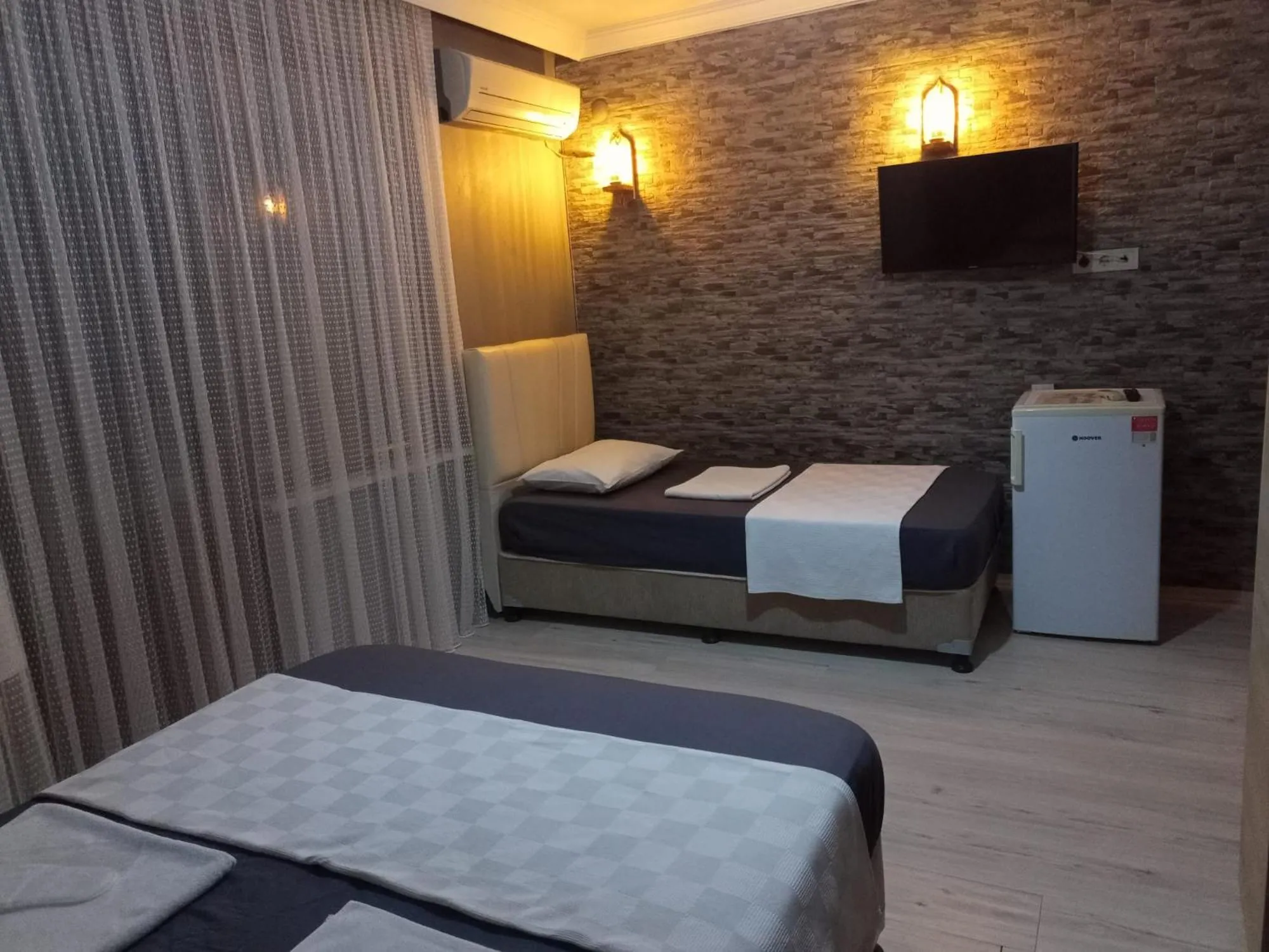 Bed in yelken apart hotel