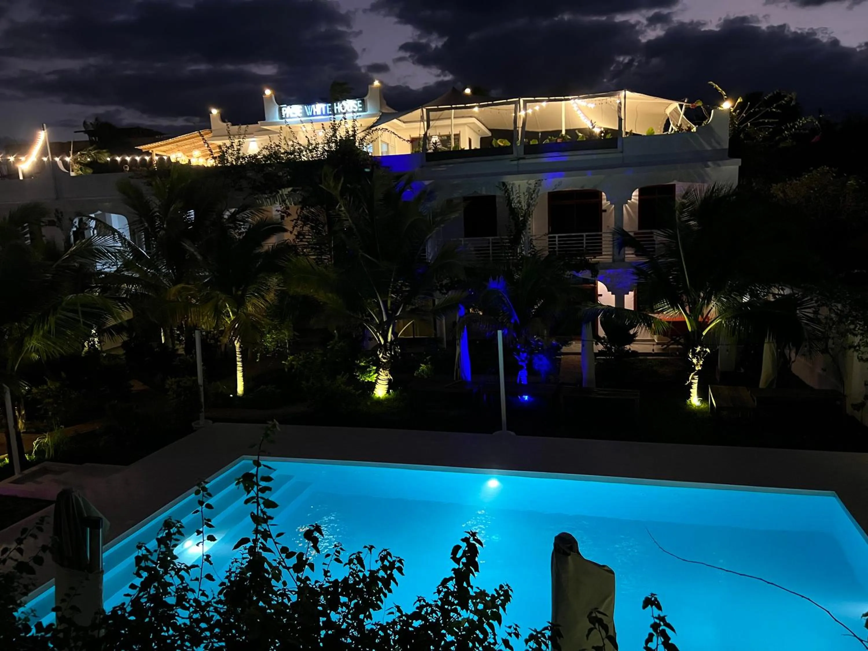 Swimming pool in Paje White House