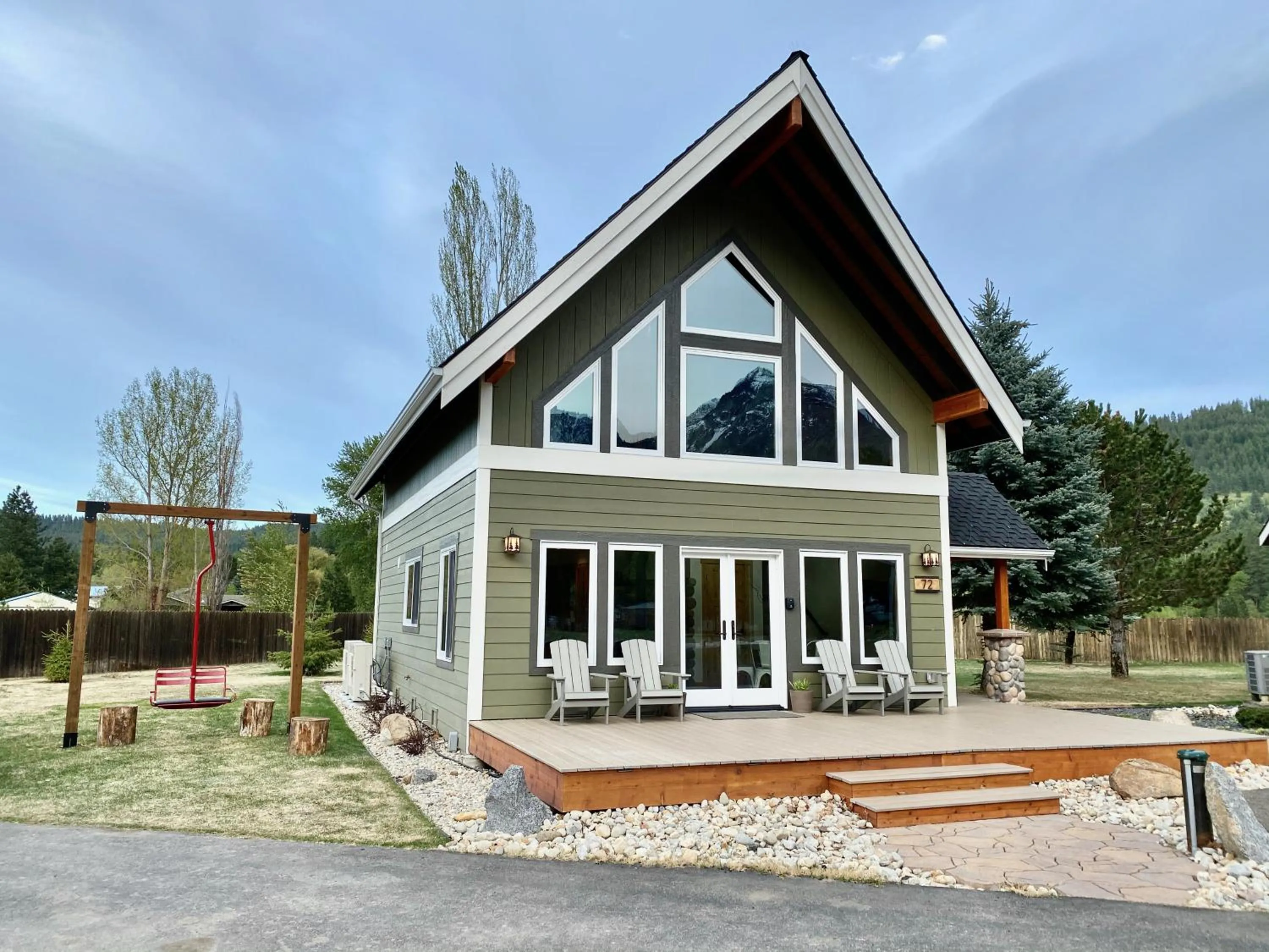 Patio in The Cascade Chalet - Leavenworth