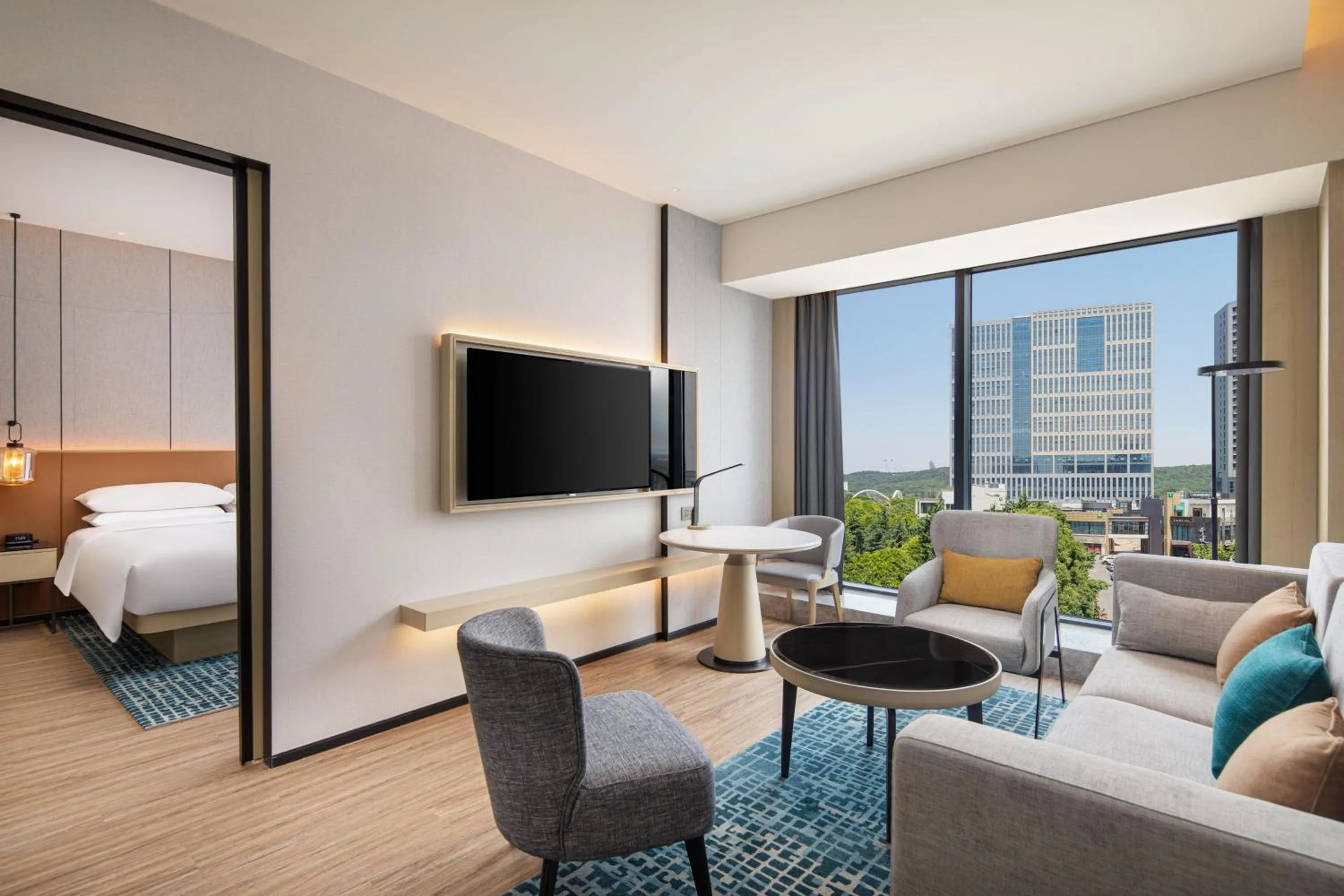 Bedroom, Bed in Courtyard by Marriott Jiangyin