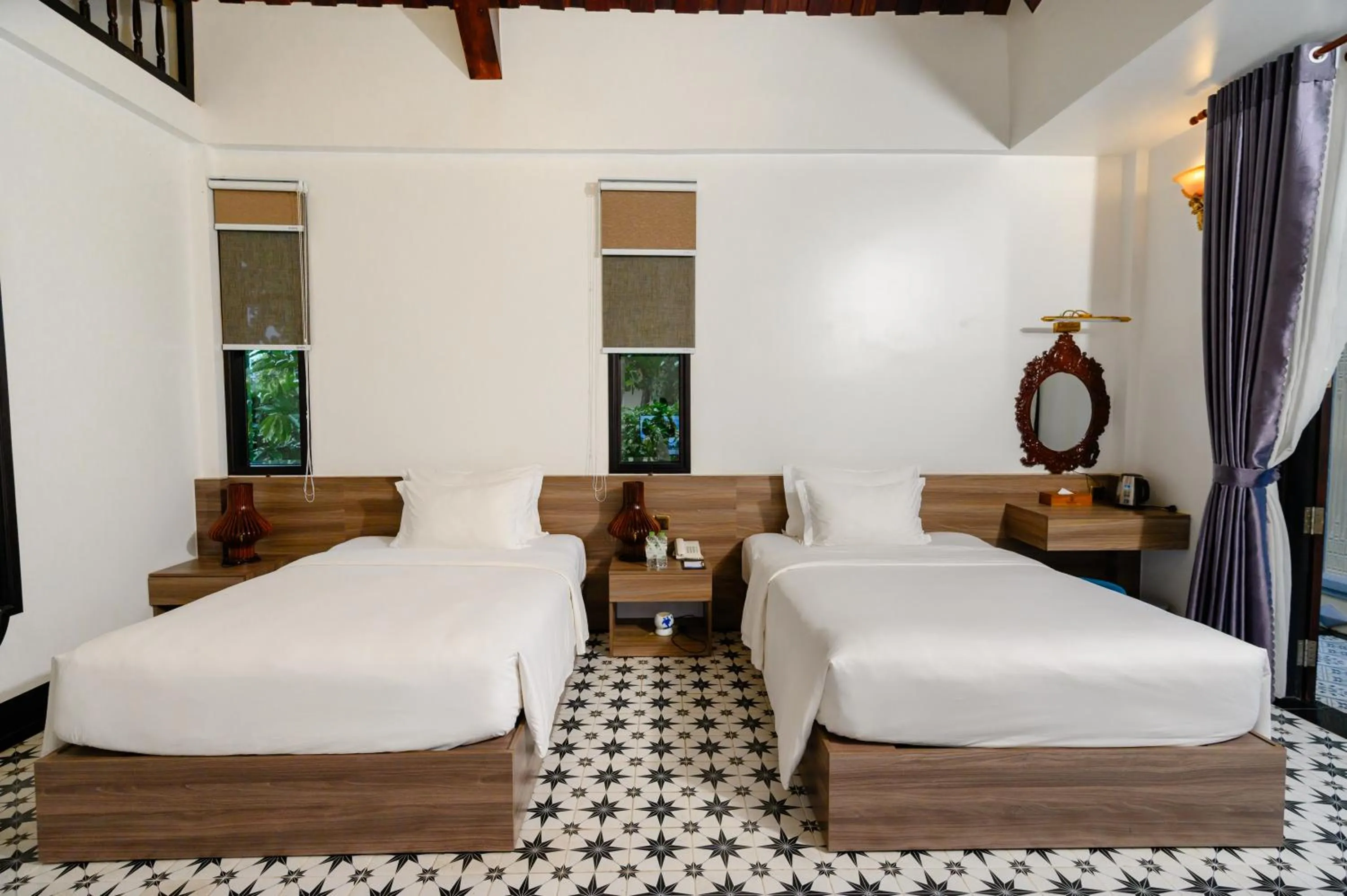 Bed in Cantho Eco Resort