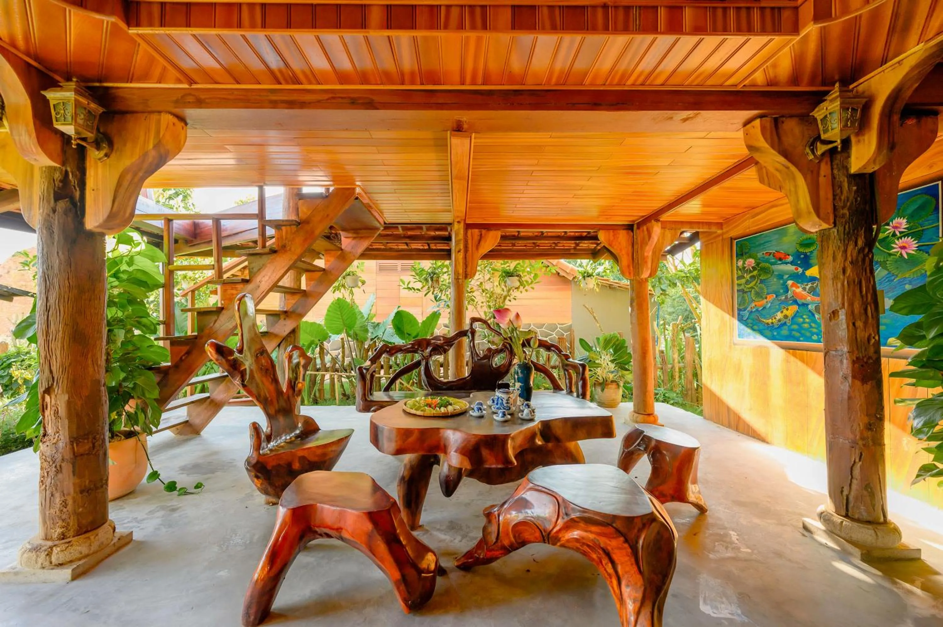 Living room in Cantho Eco Resort