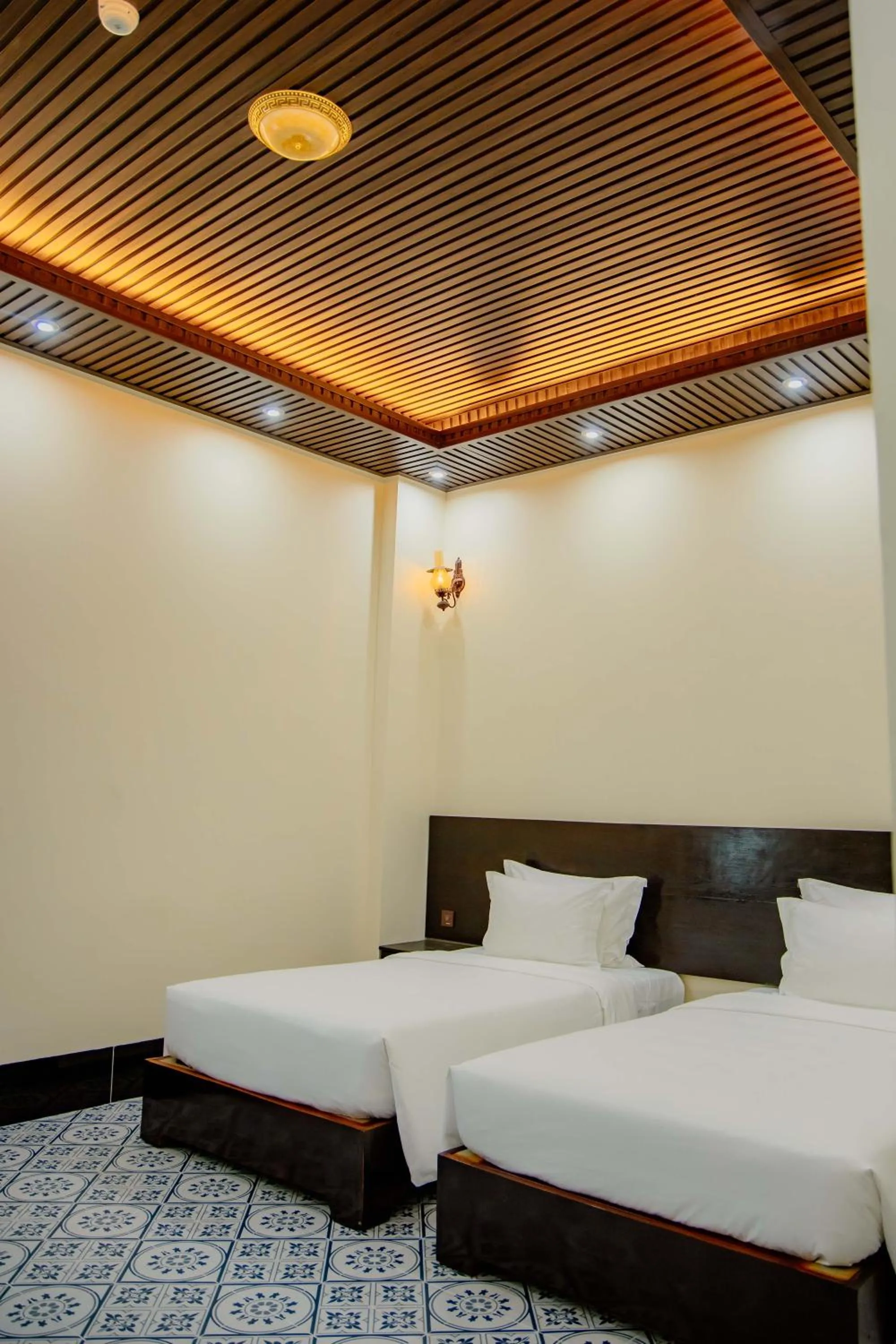 Bed in Cantho Eco Resort