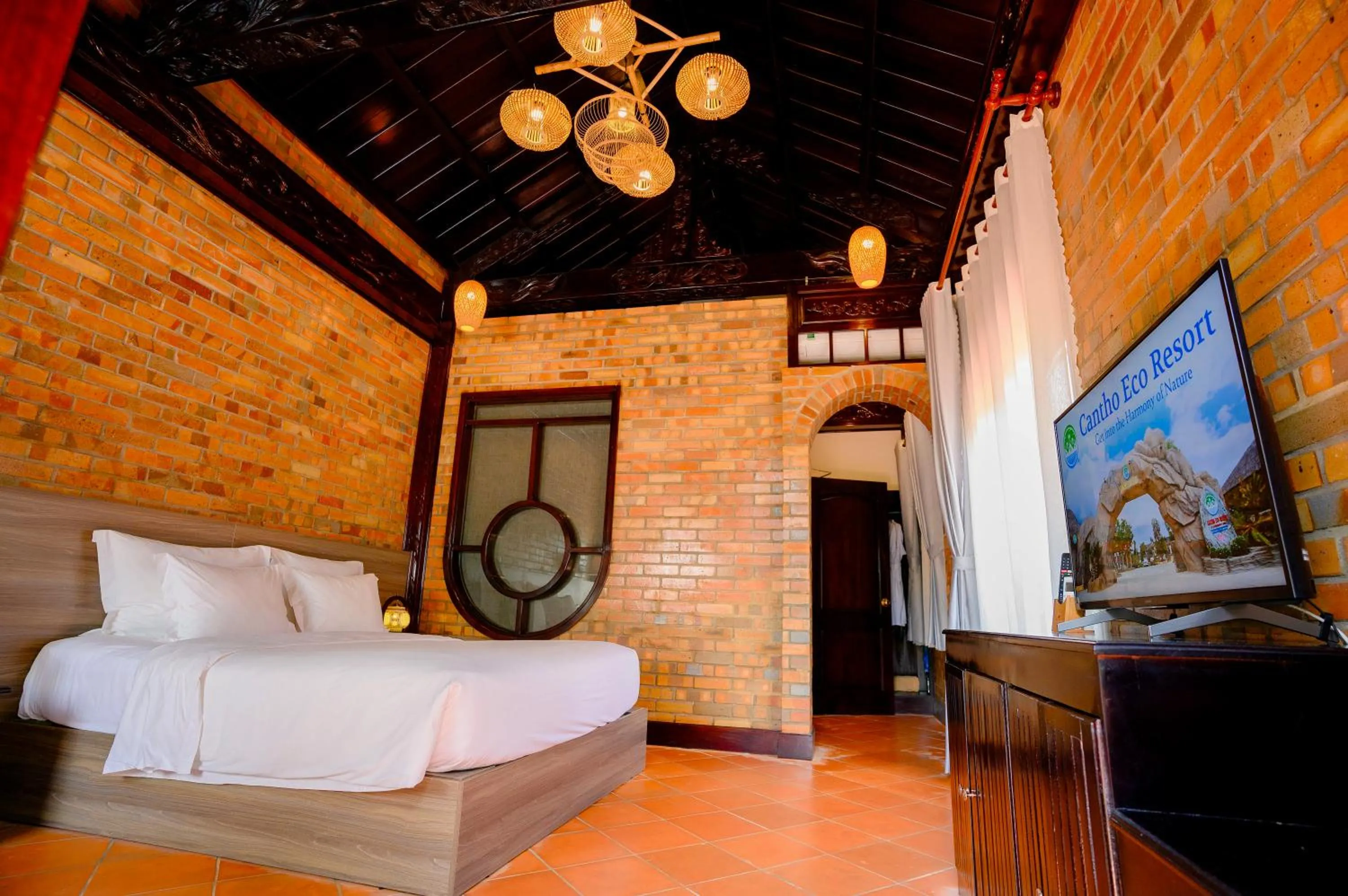 Bedroom, Bed in Cantho Eco Resort