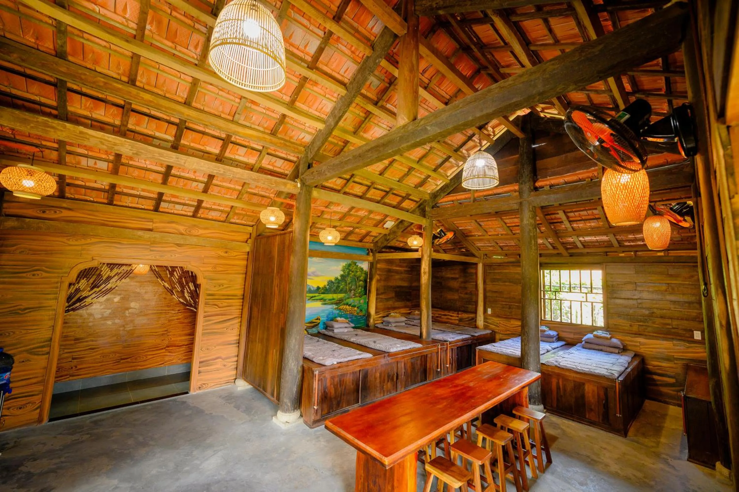 Bed in Cantho Eco Resort