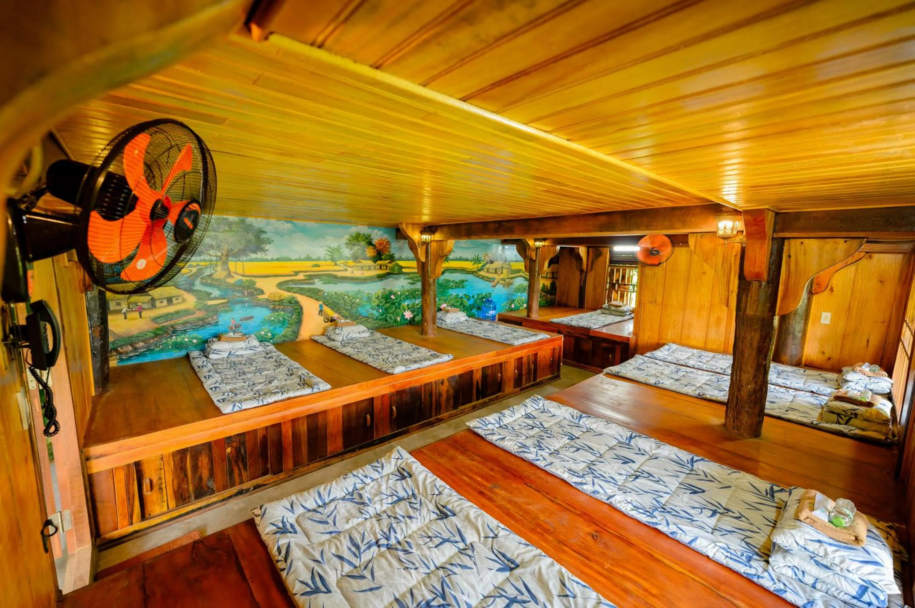 Bed in Cantho Eco Resort