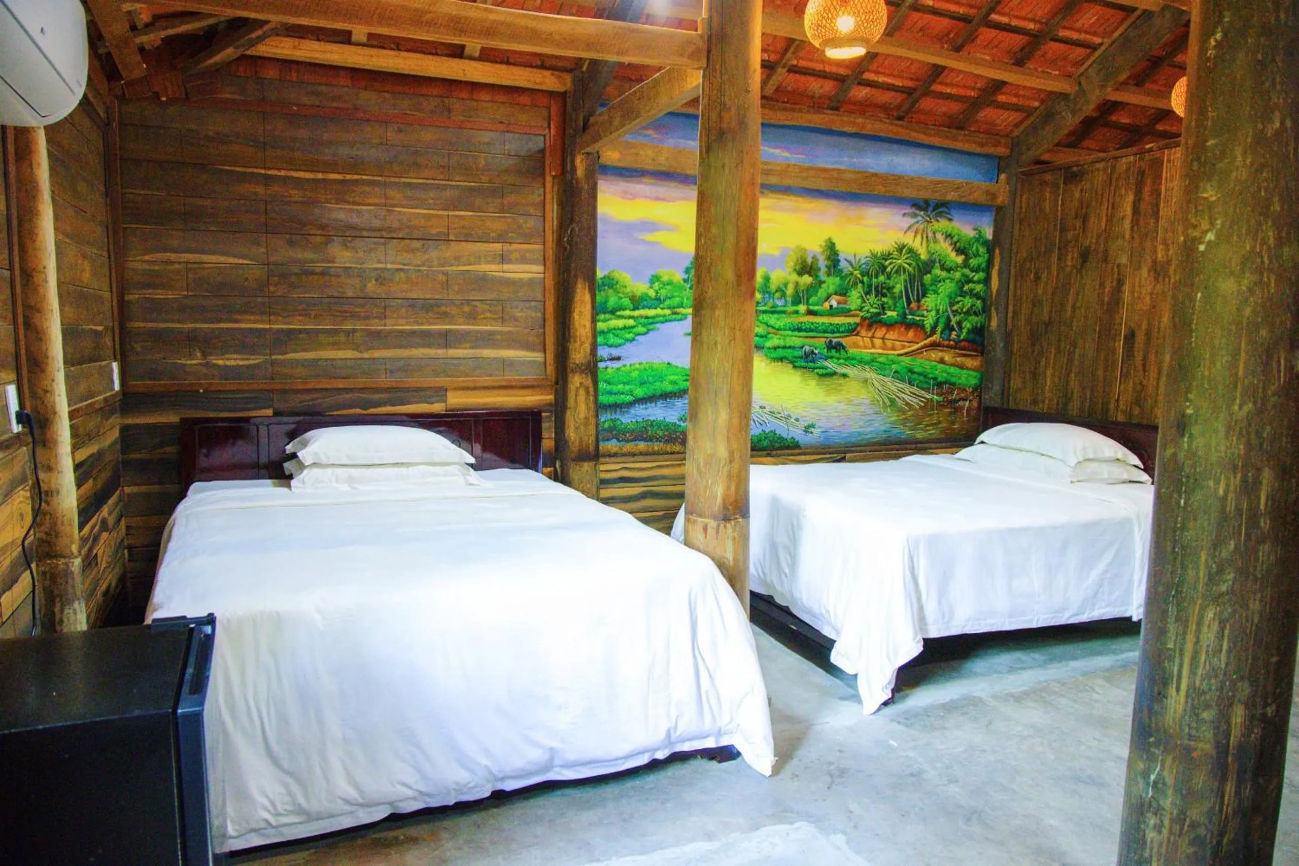 Bed in Cantho Eco Resort