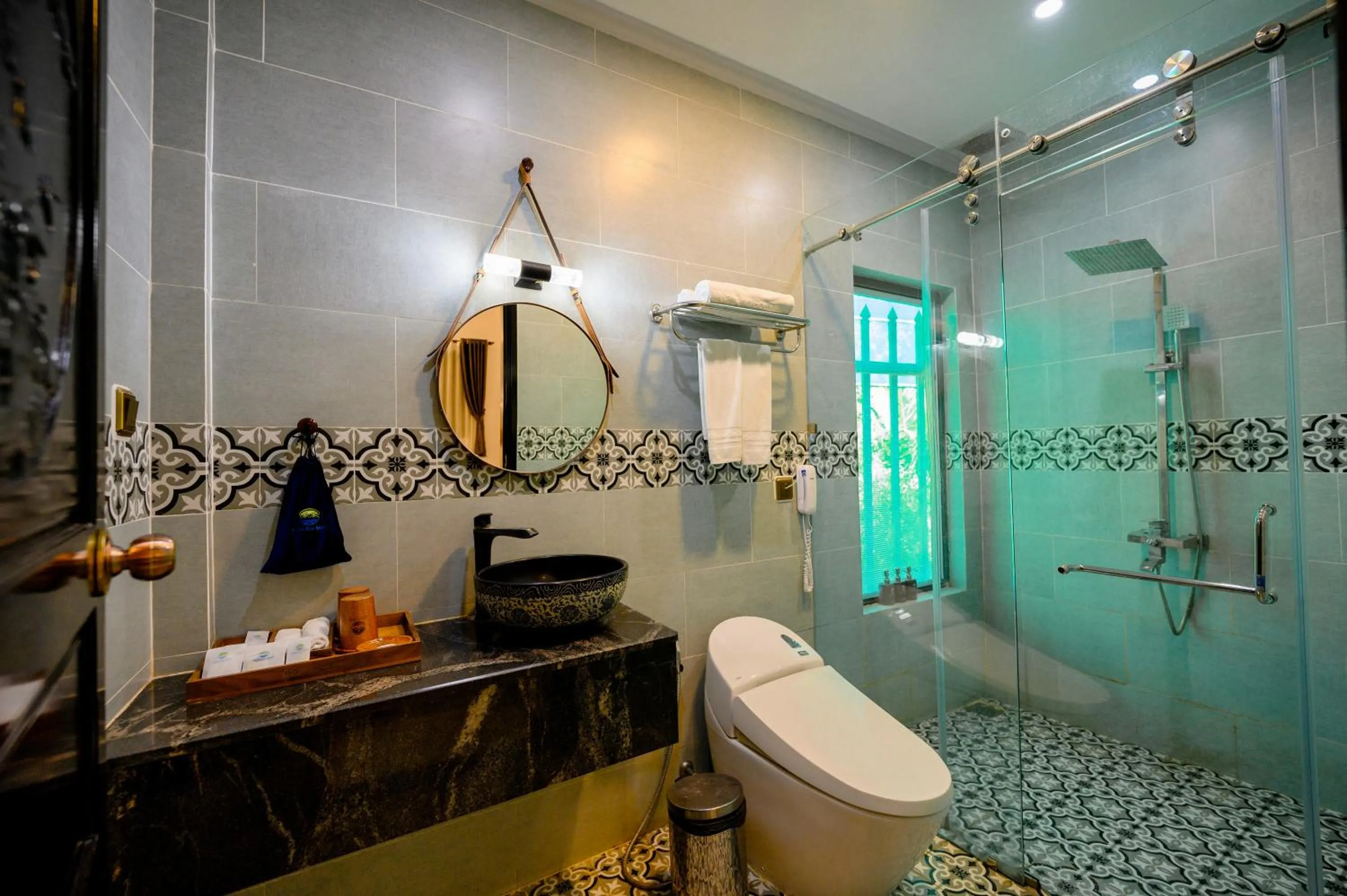 Shower in Cantho Eco Resort