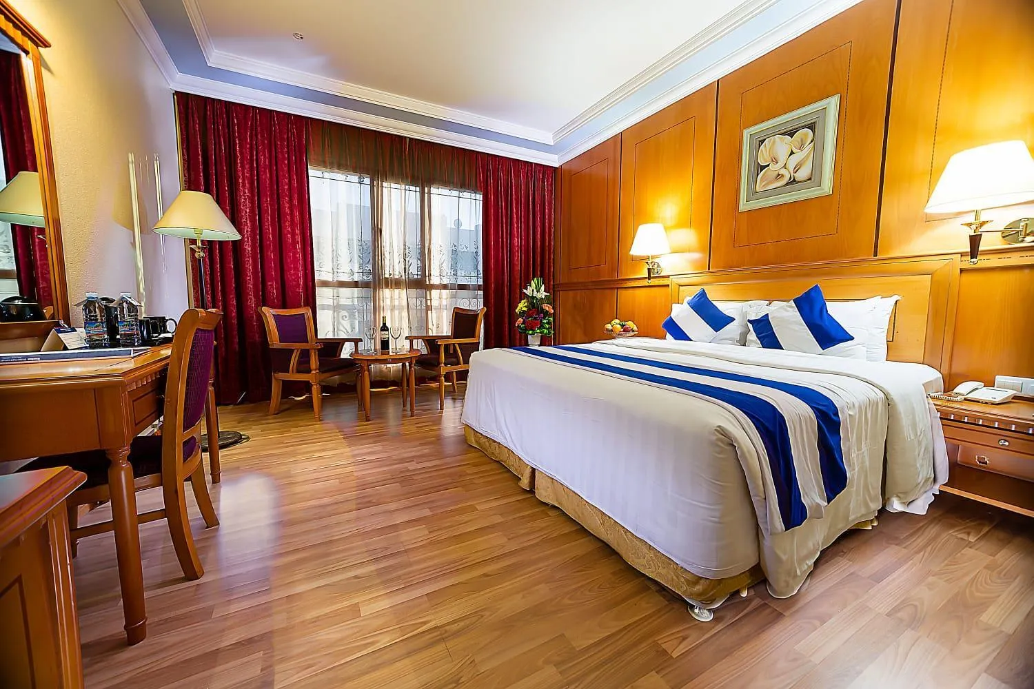 Bed in Swiss International Palace Hotel Manama