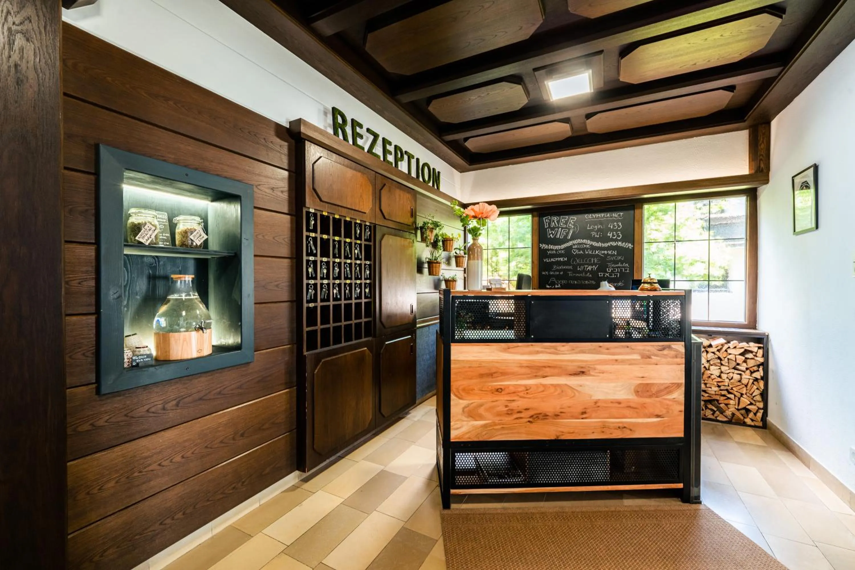 Lobby or reception in Boutique Hotel Olympia B&B